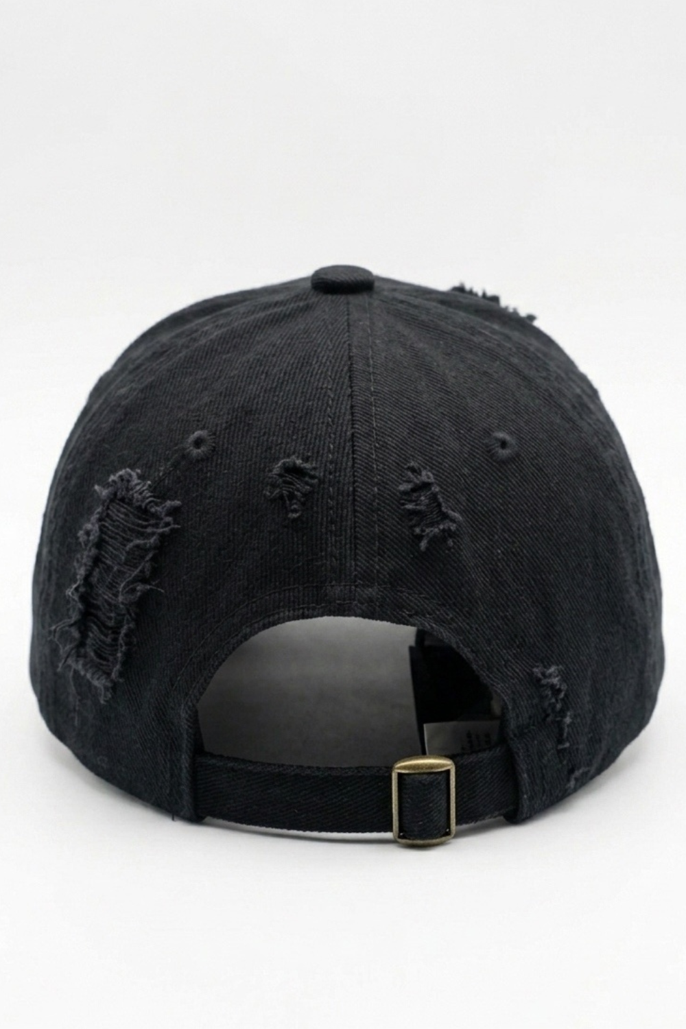 BABA "B" Distressed Cap - Black