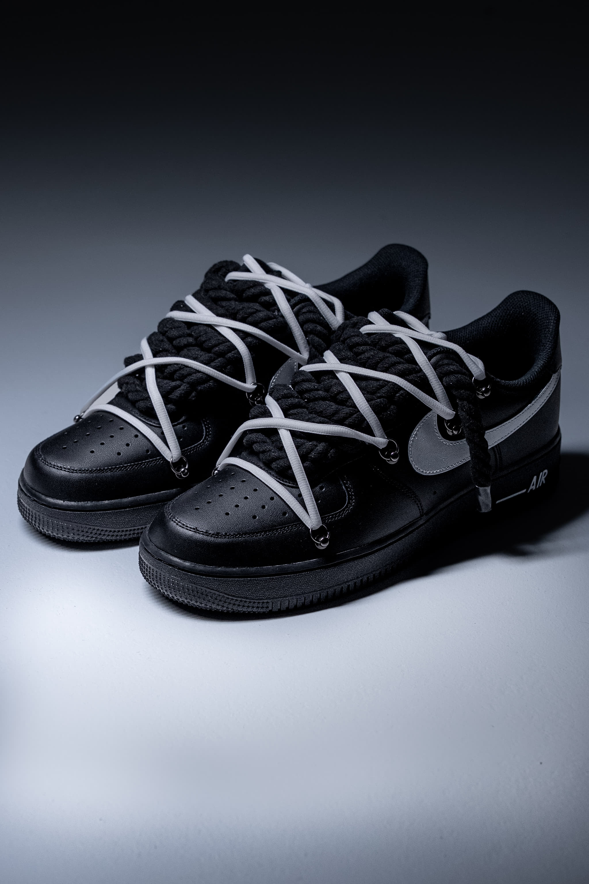 Nike Air Force 1 "Rope Laces Black" Panther