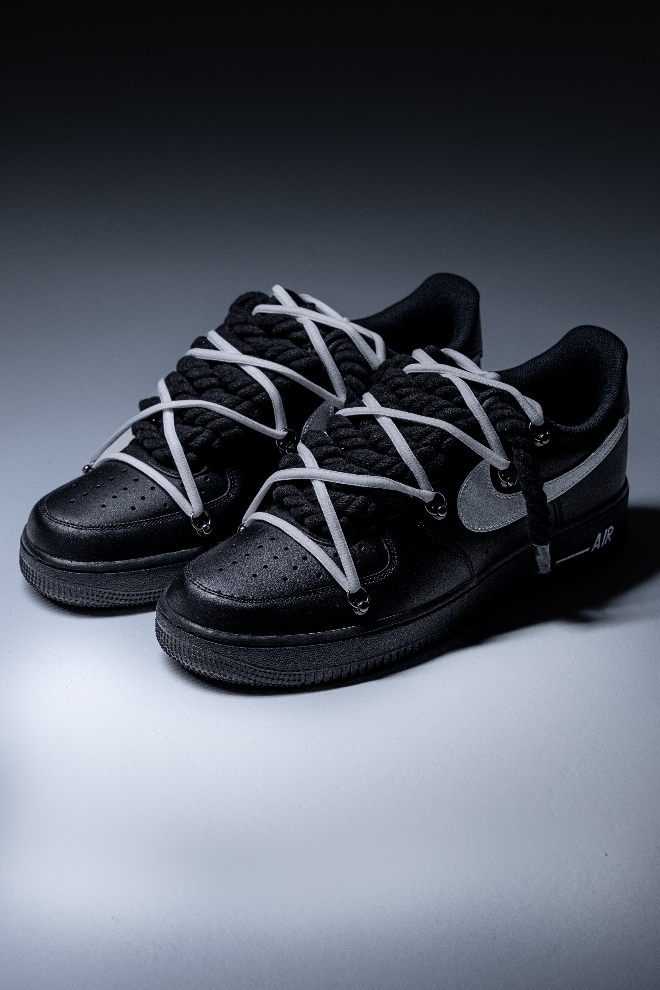 Nike Air Force 1 "Rope Laces Black" Pantera