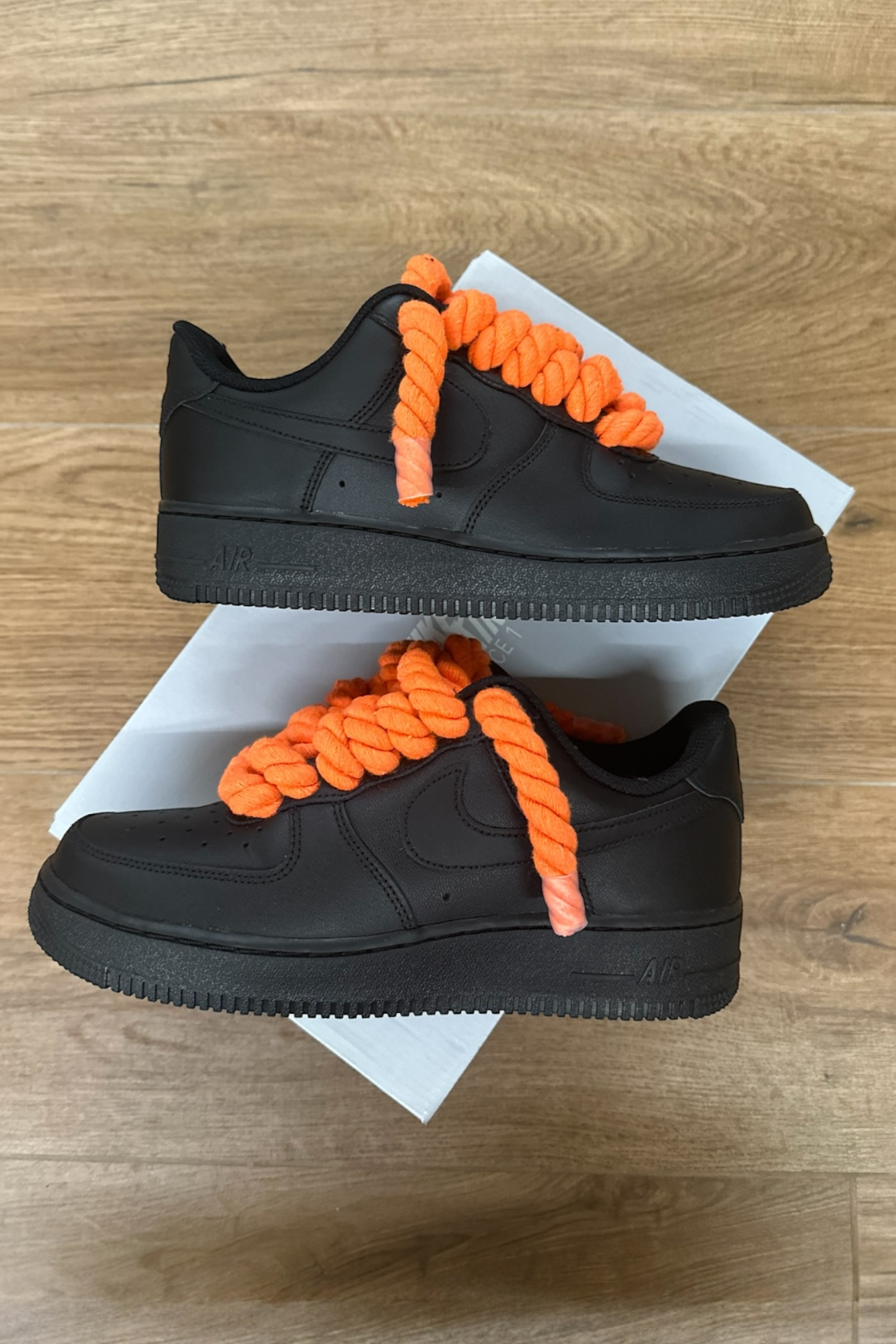 Sneakers Air Force Orange And Black Nike Air Force Low Reflective