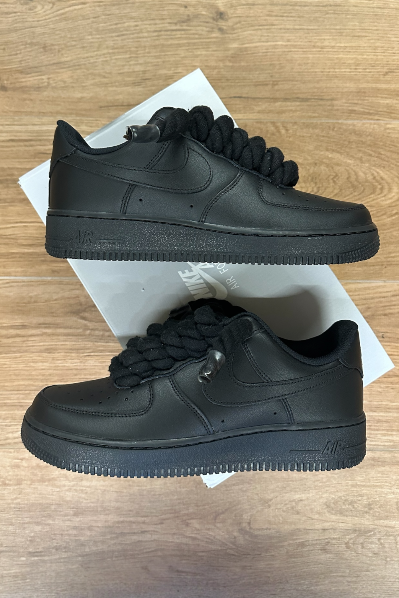 Nike Air Force 1 Noir Lacets de corde