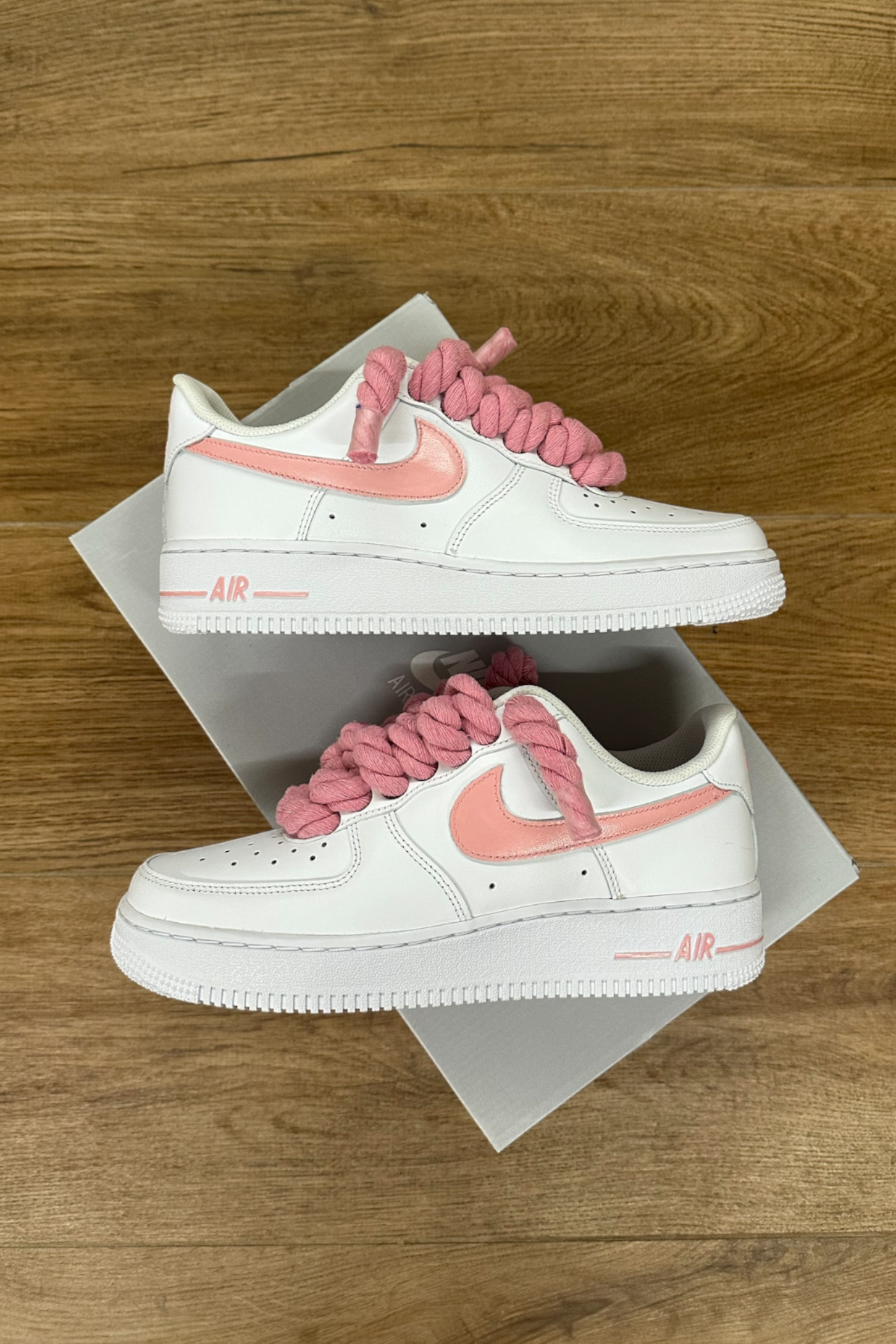 Nike Air Force 1 rope laces barbie