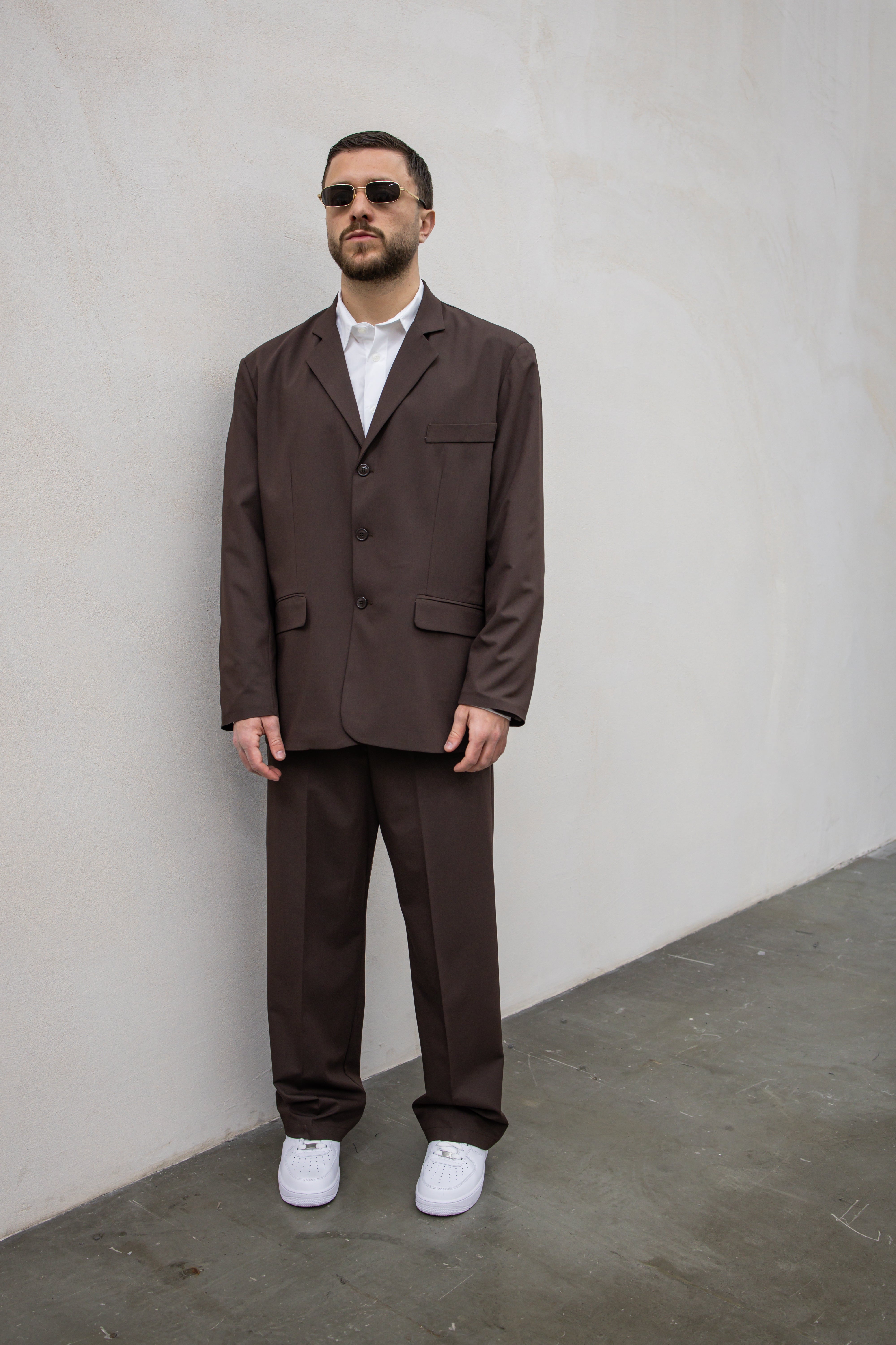 Abito Elegant 3 Bottoni - Brown