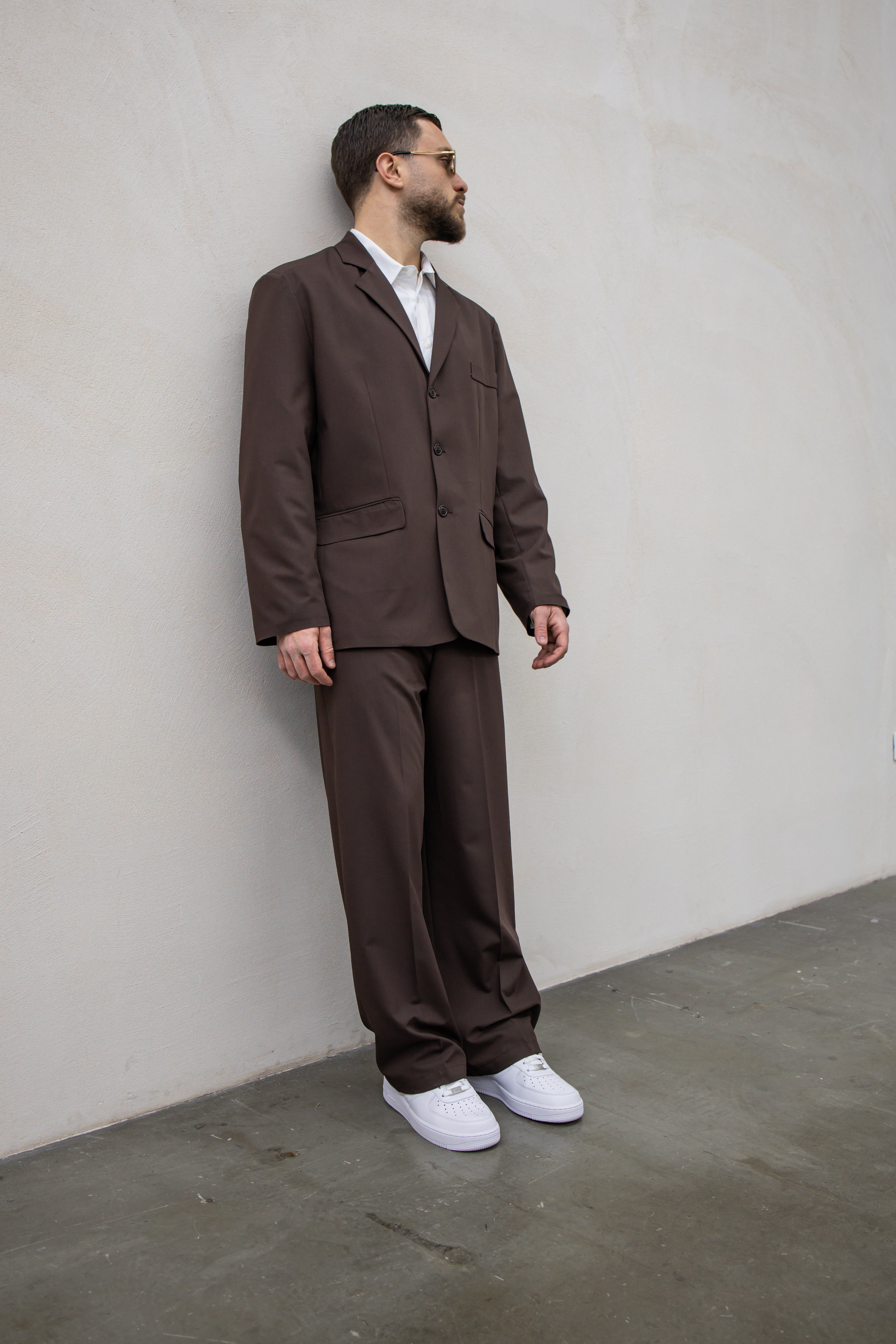 Abito Elegant 3 Bottoni - Brown
