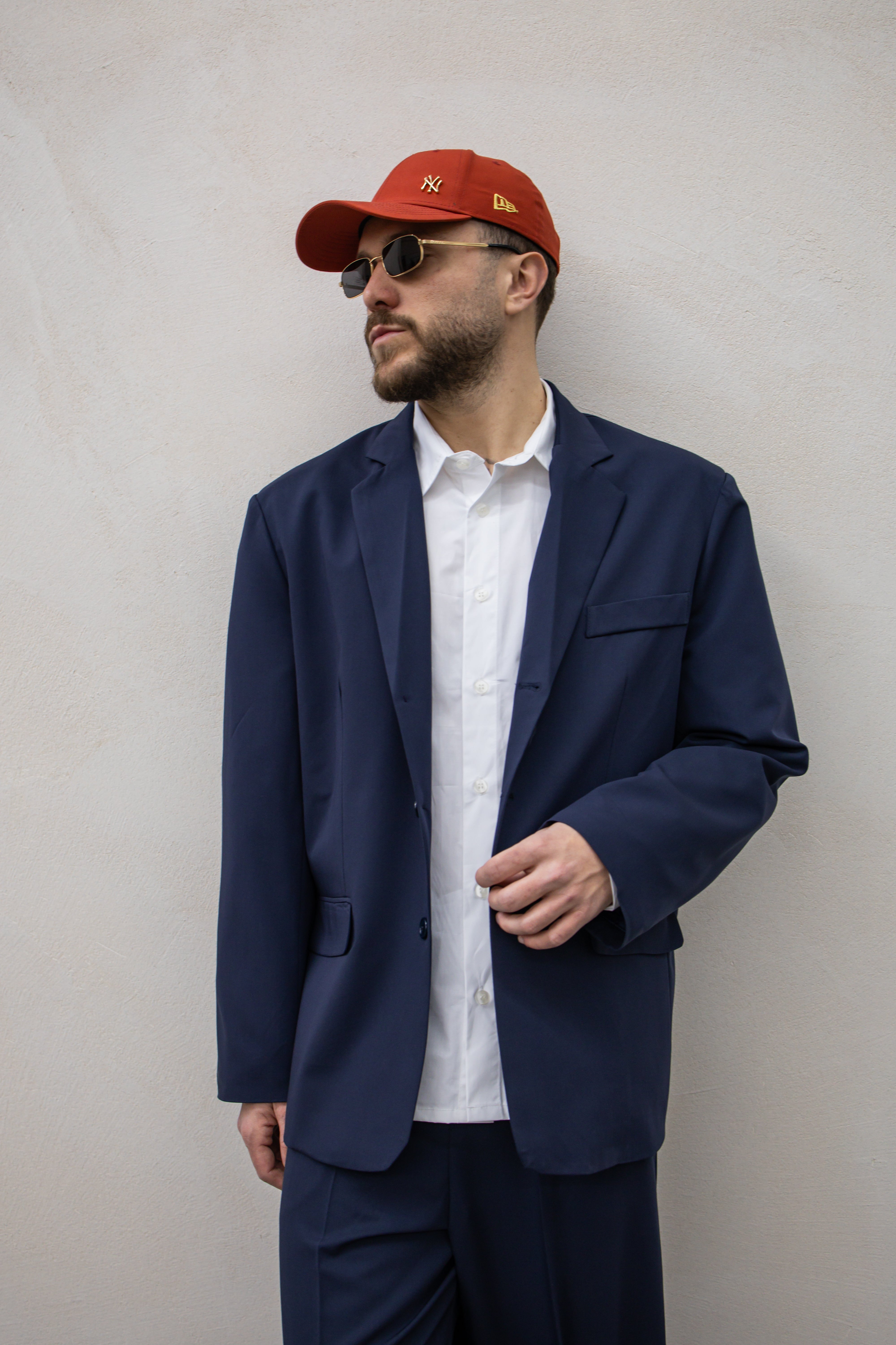 Abito Elegant 3 Bottoni - Blue