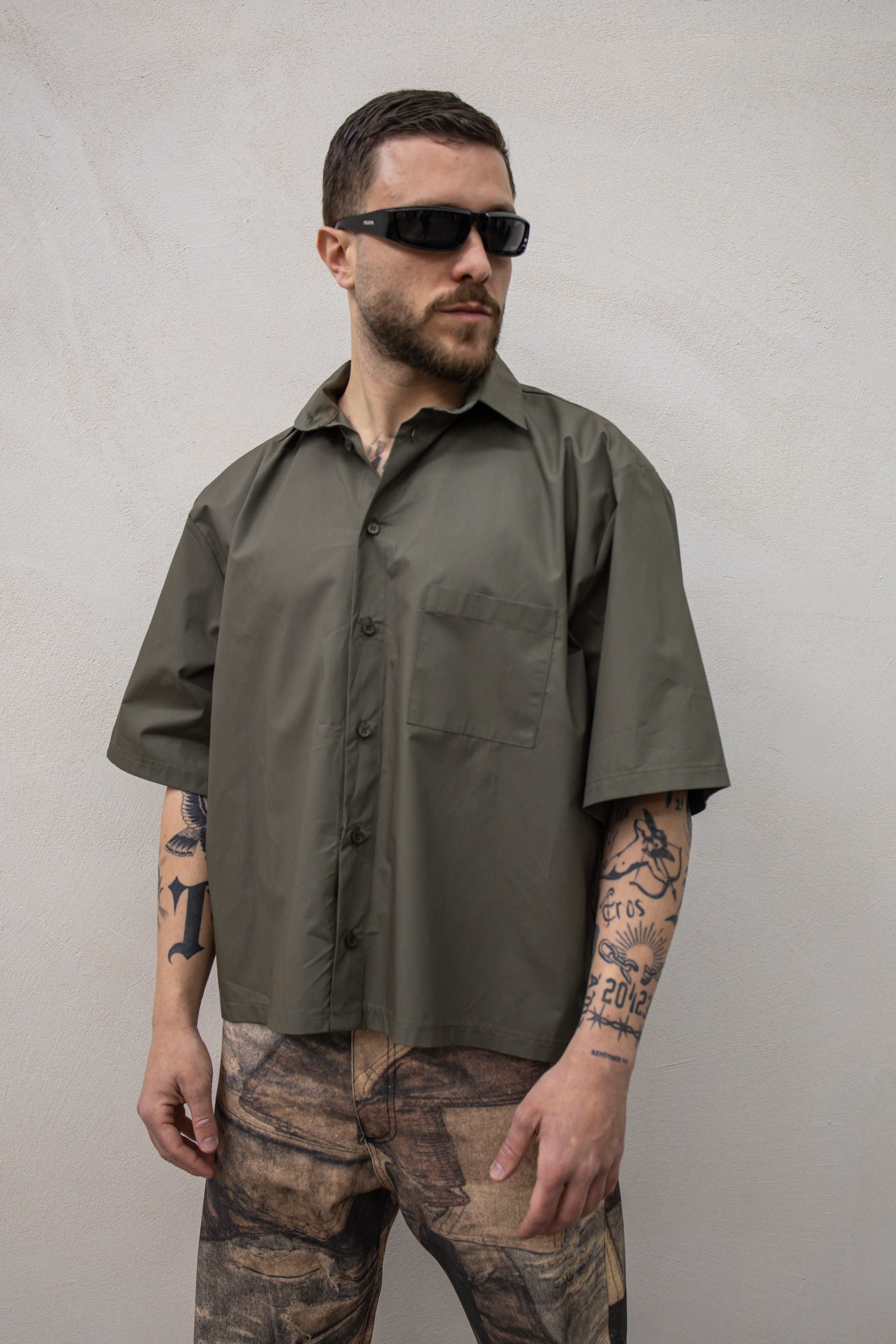 Camicia Cropped - Green