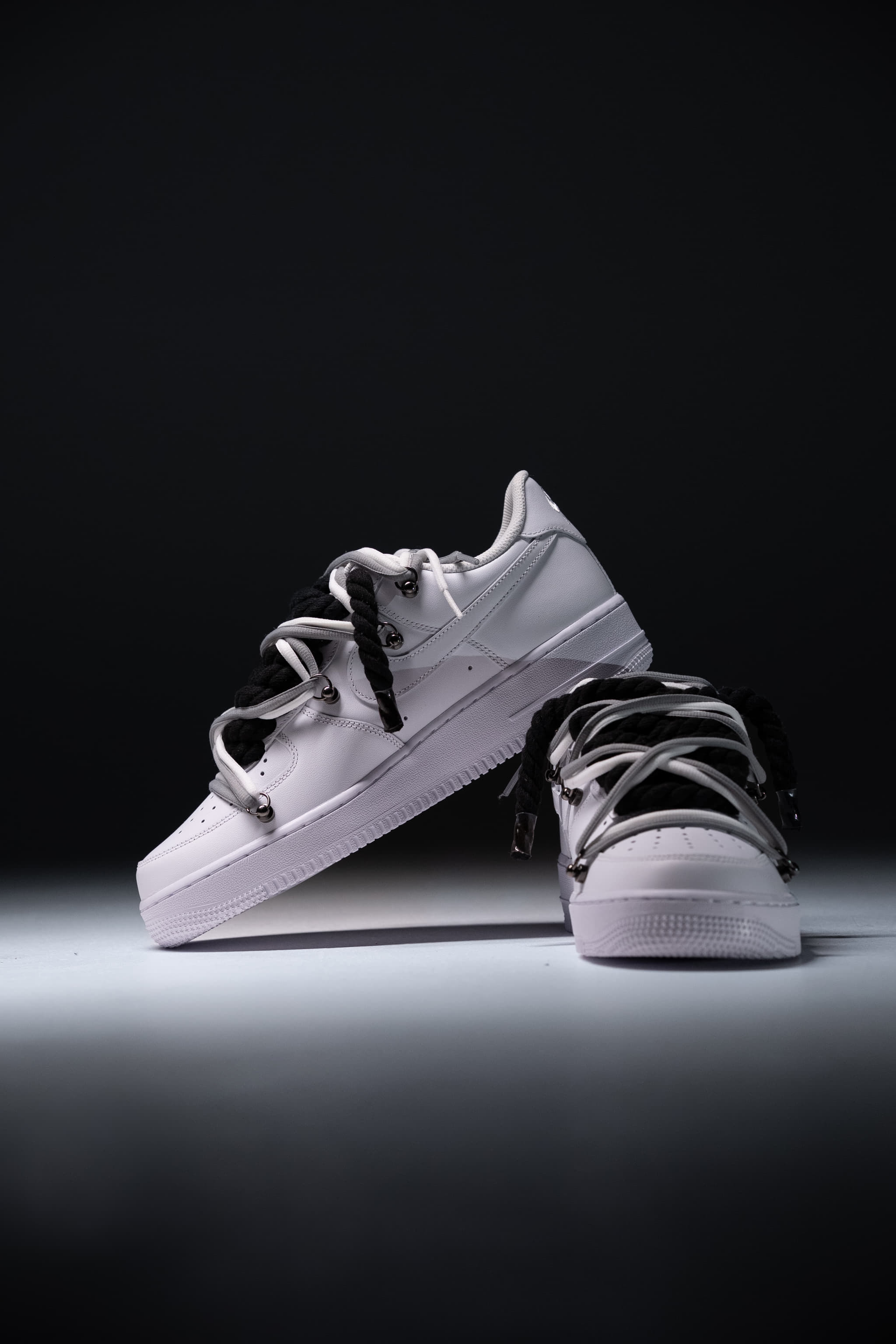 Nike Air Force 1 "Rope Laces Black" Double Goal