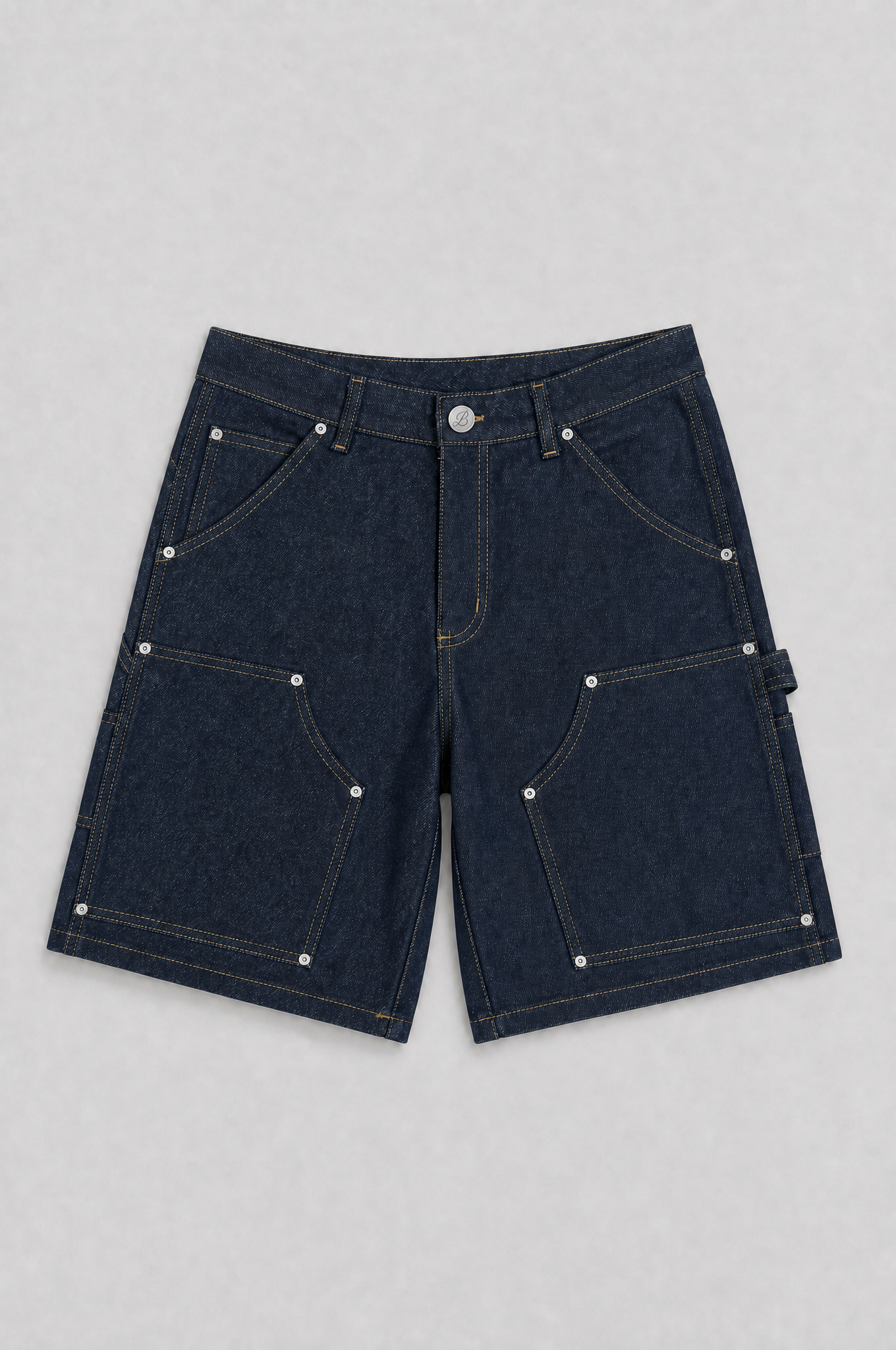 BABA Carpenter Denim Short - Blue
