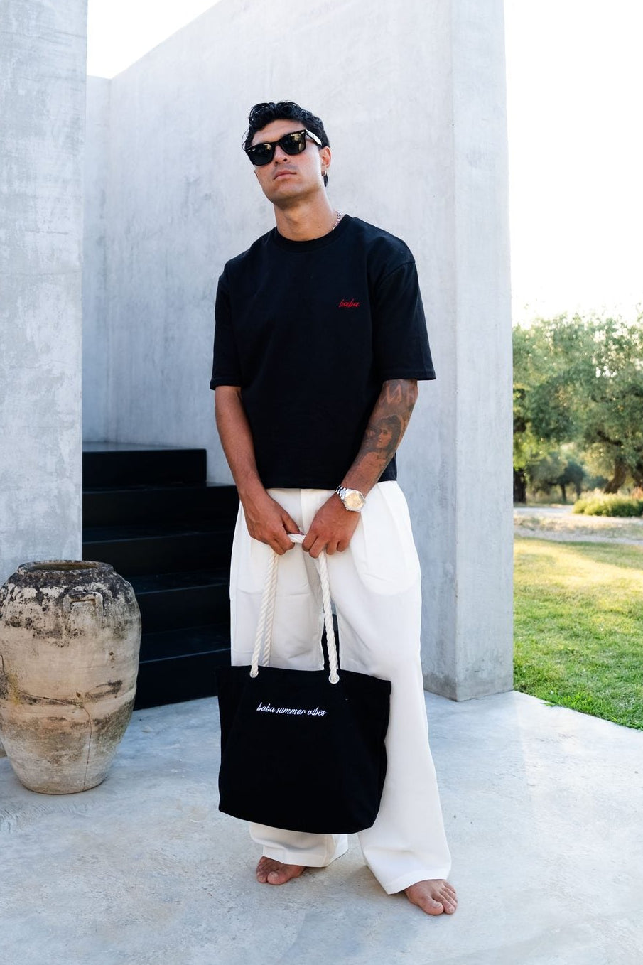 BABA Trousers - White