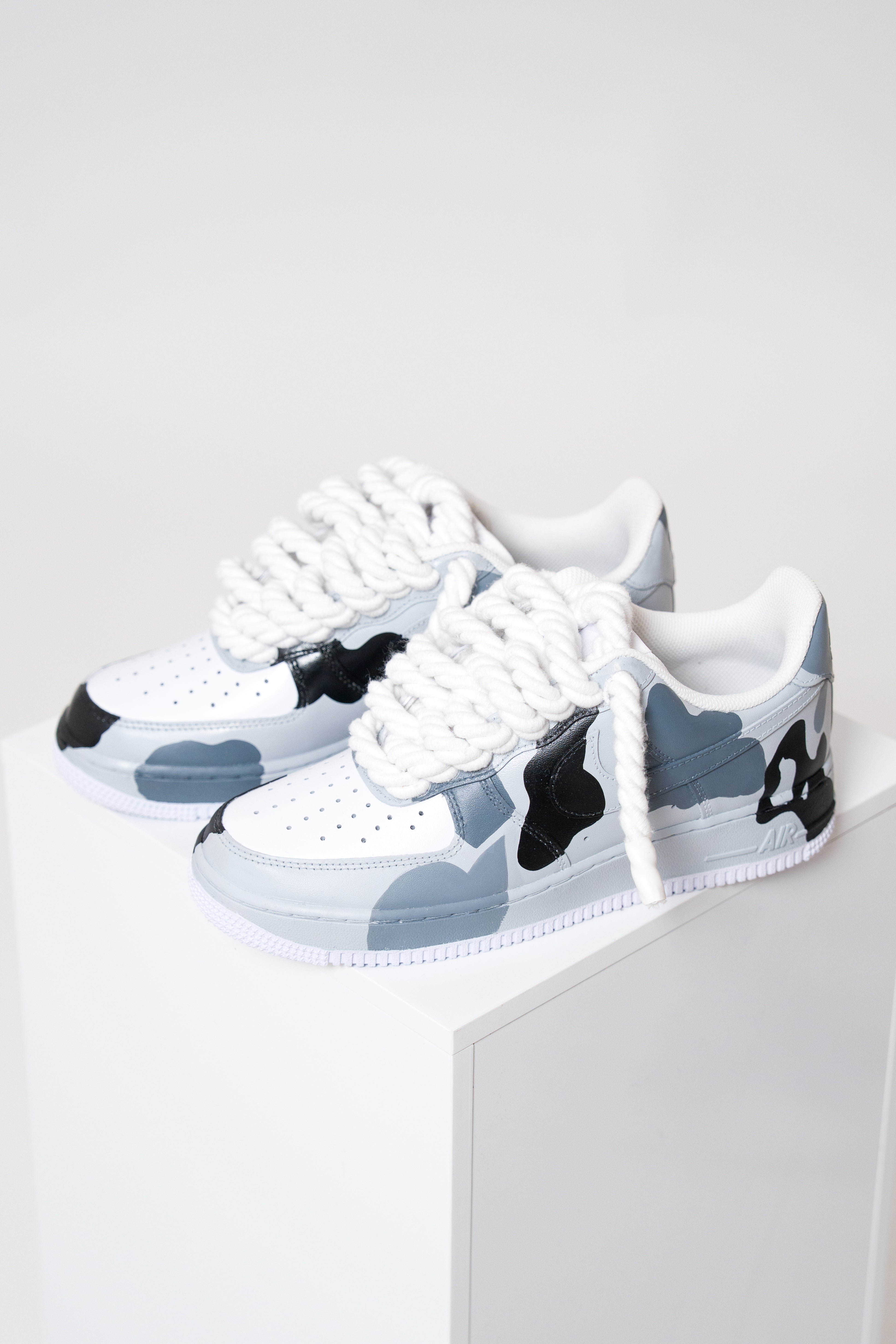 Nike Air Force 1 Camo Grey "Rope Laces White"