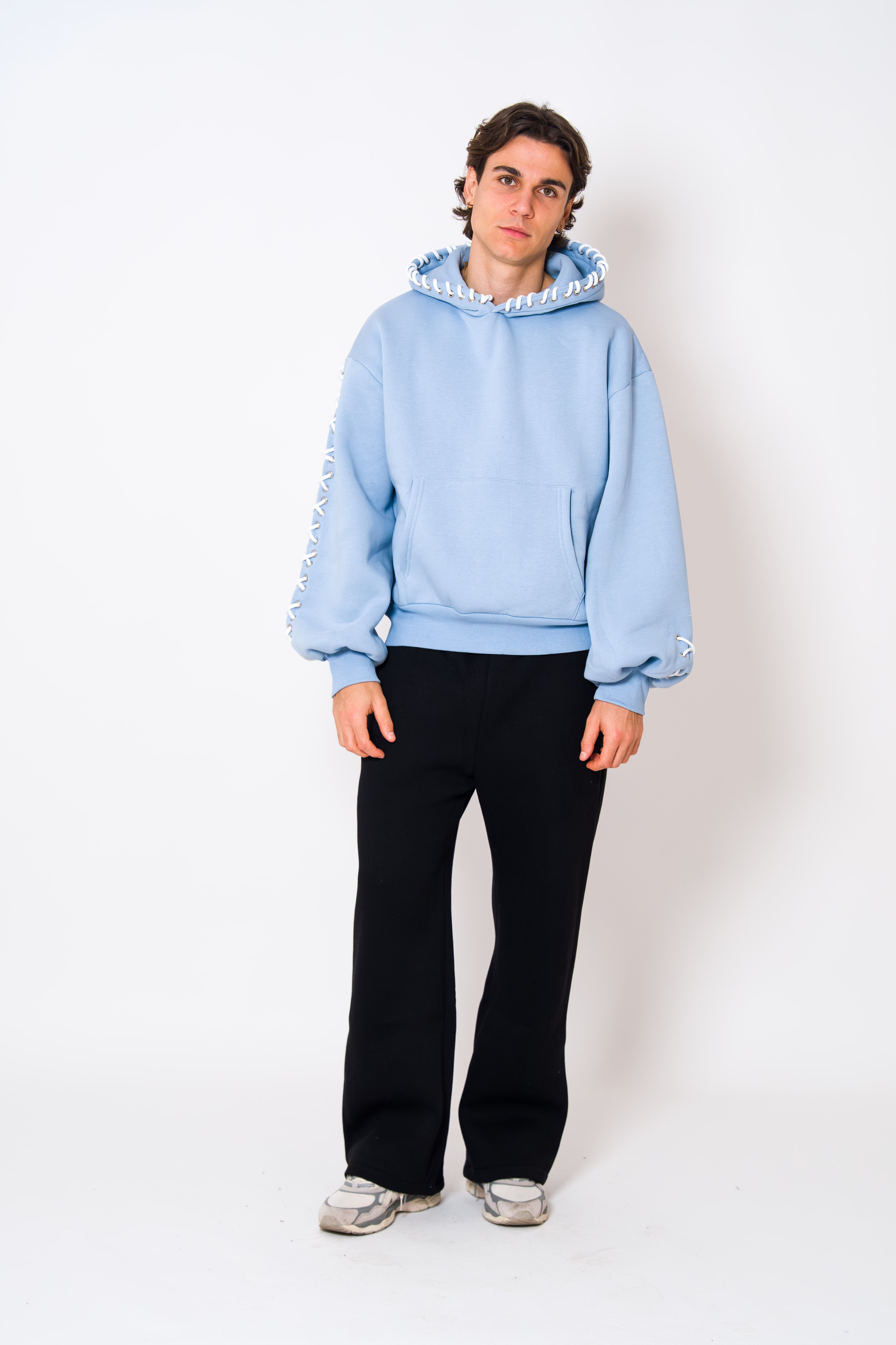 BABA Laces Hoodie - Sky