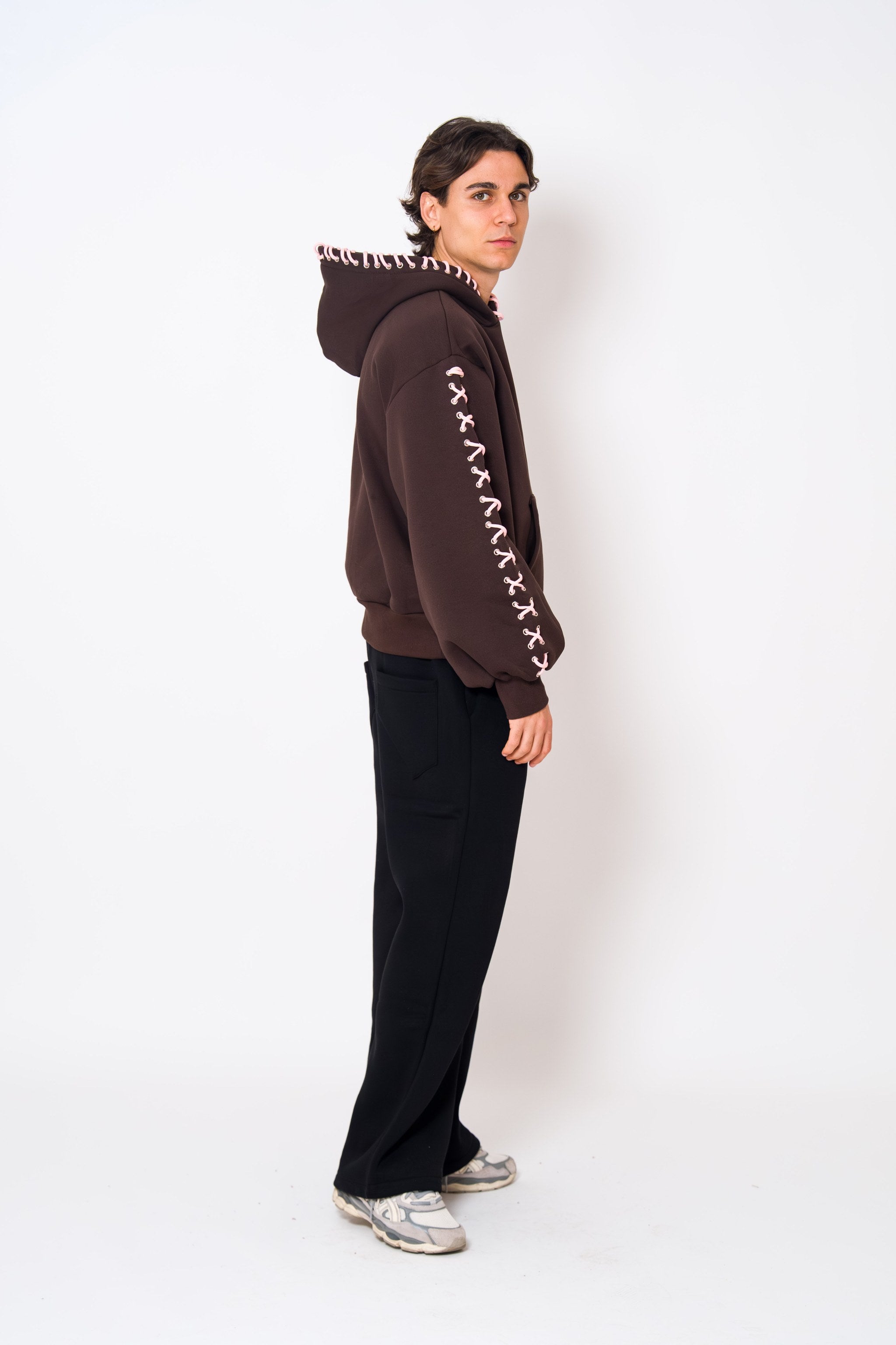 BABA Laces Hoodie - Brown