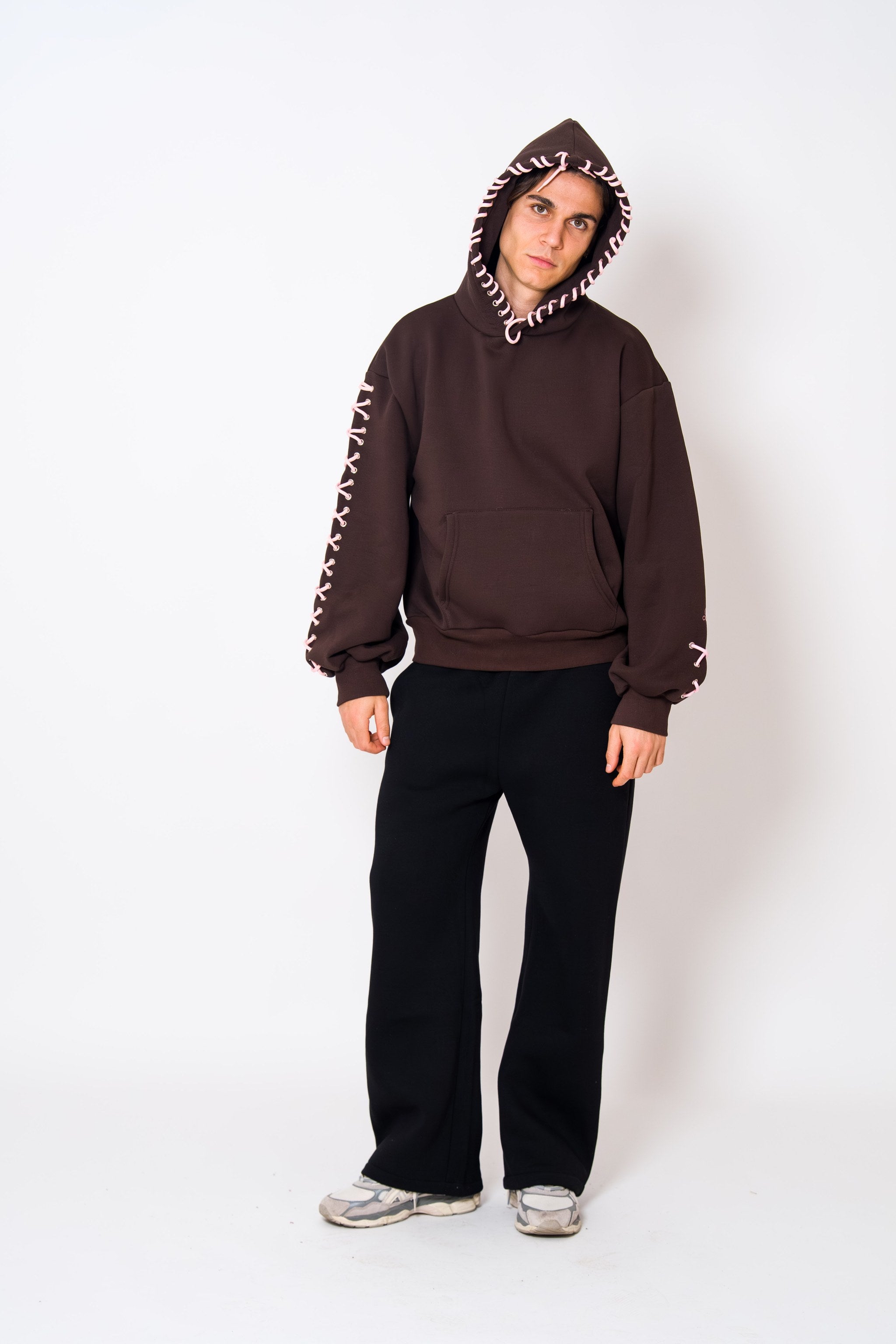 BABA Laces Hoodie - Brown