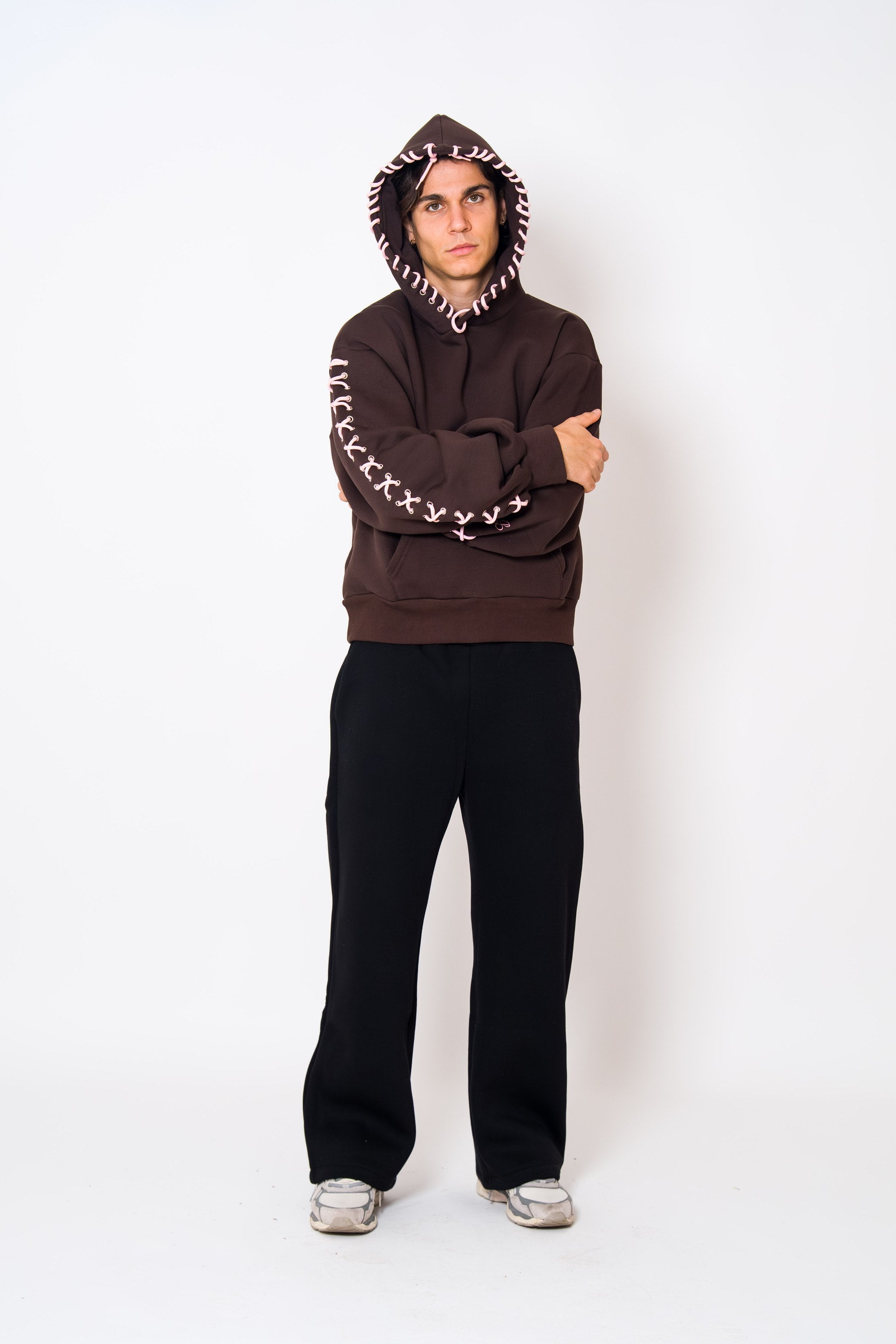 BABA Laces Hoodie - Brown