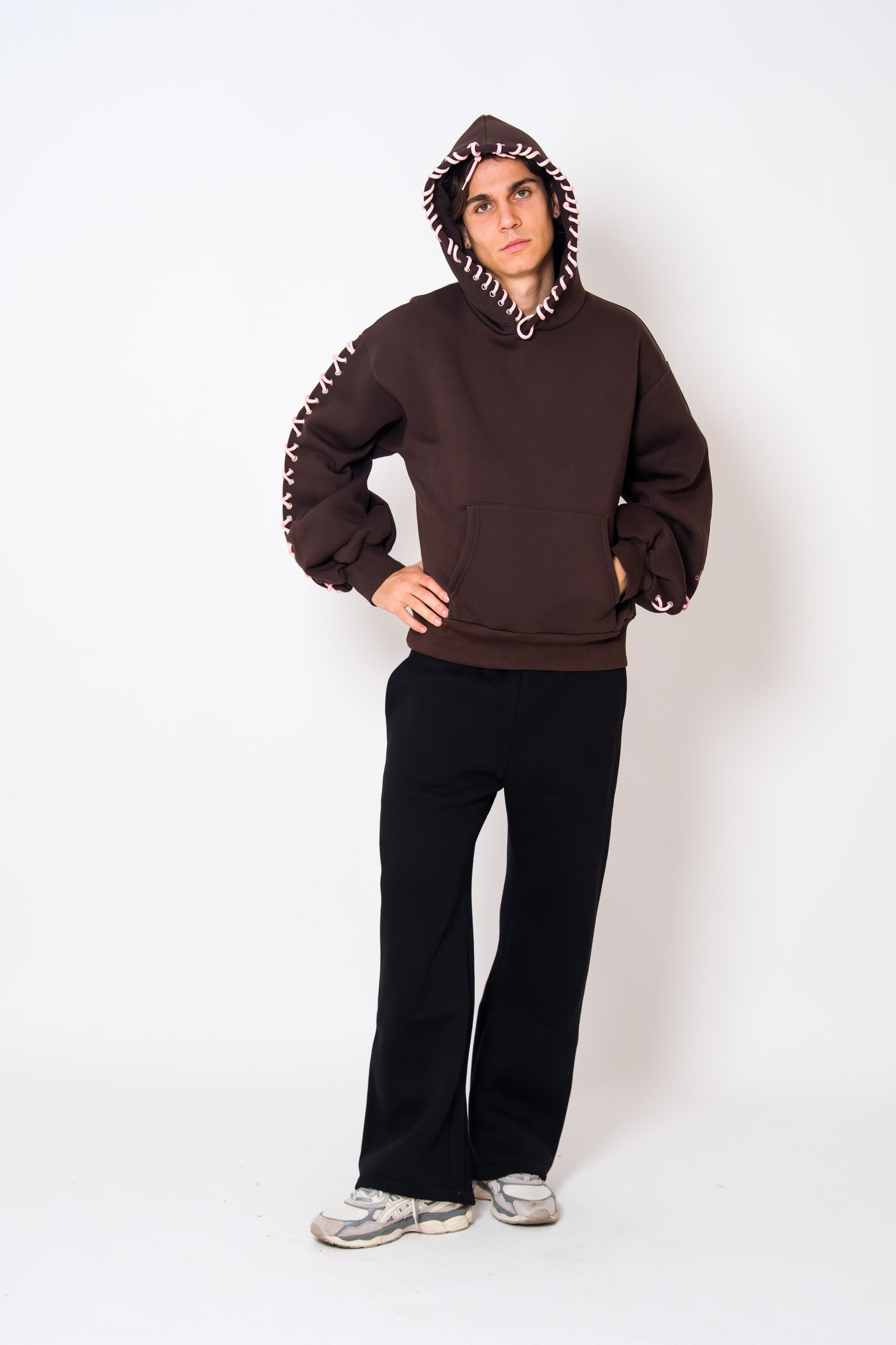 BABA Laces Hoodie - Brown