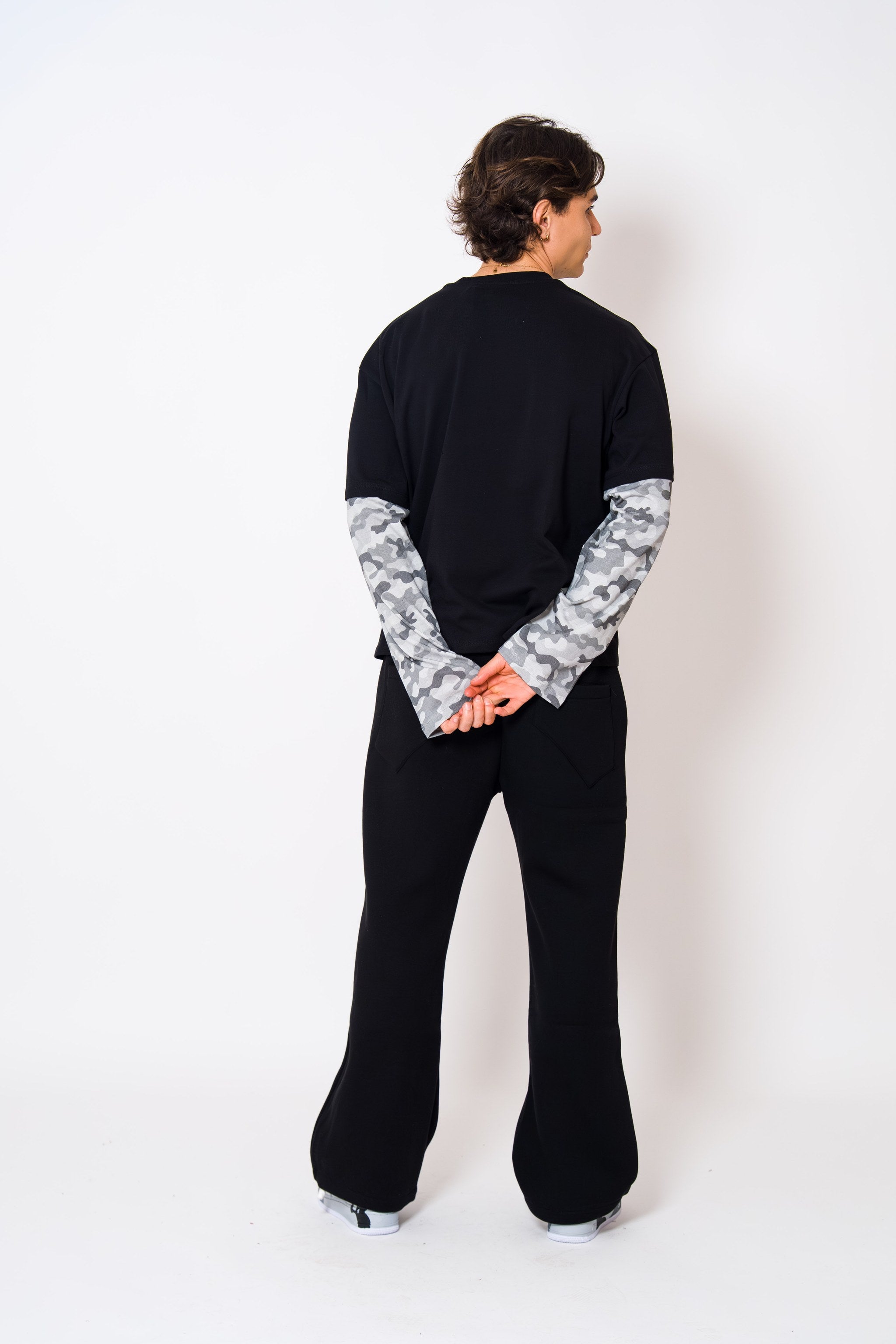 BABA Longsleeve Camo Grey - Black