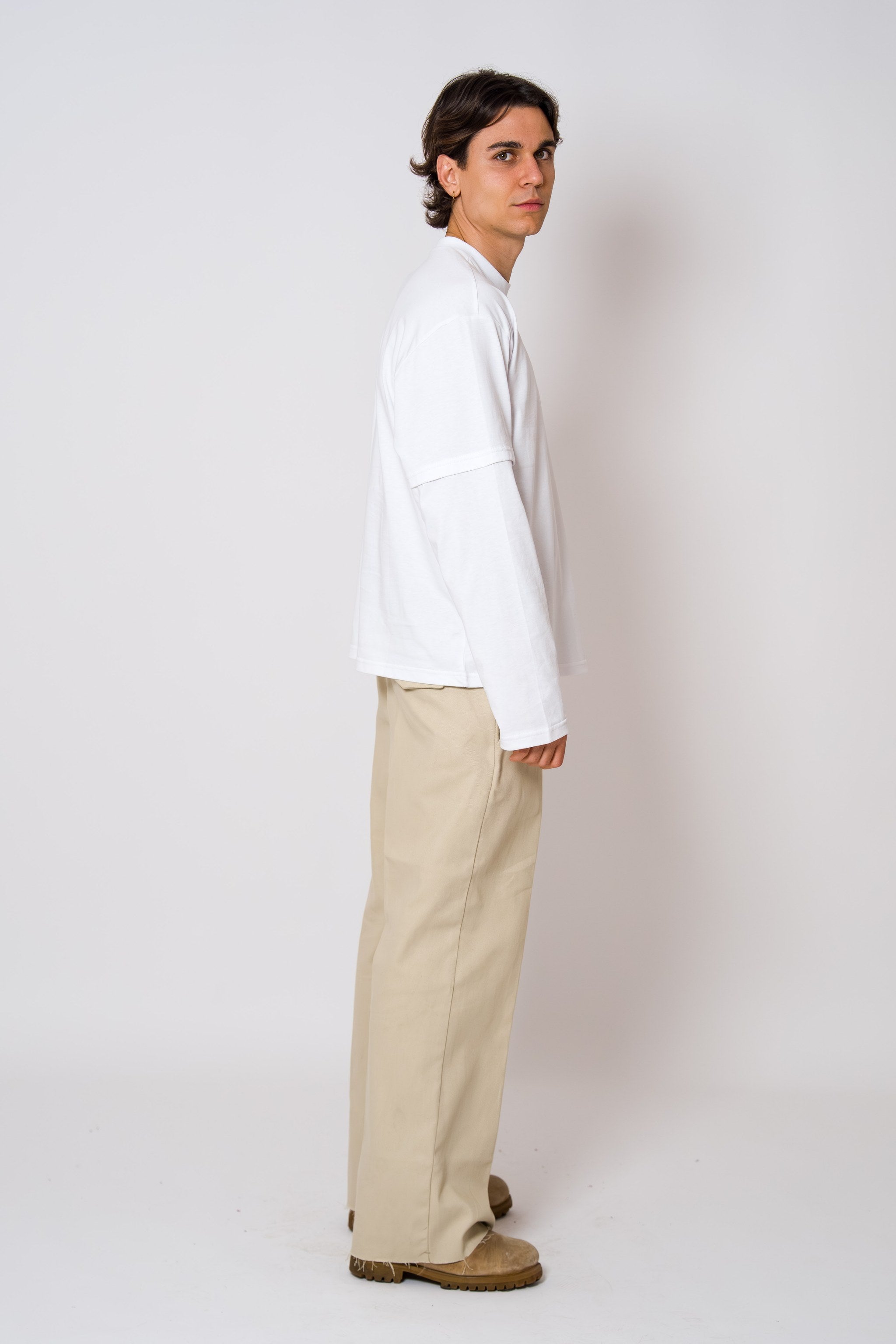 BABA Denim Bold Hearts - Beige