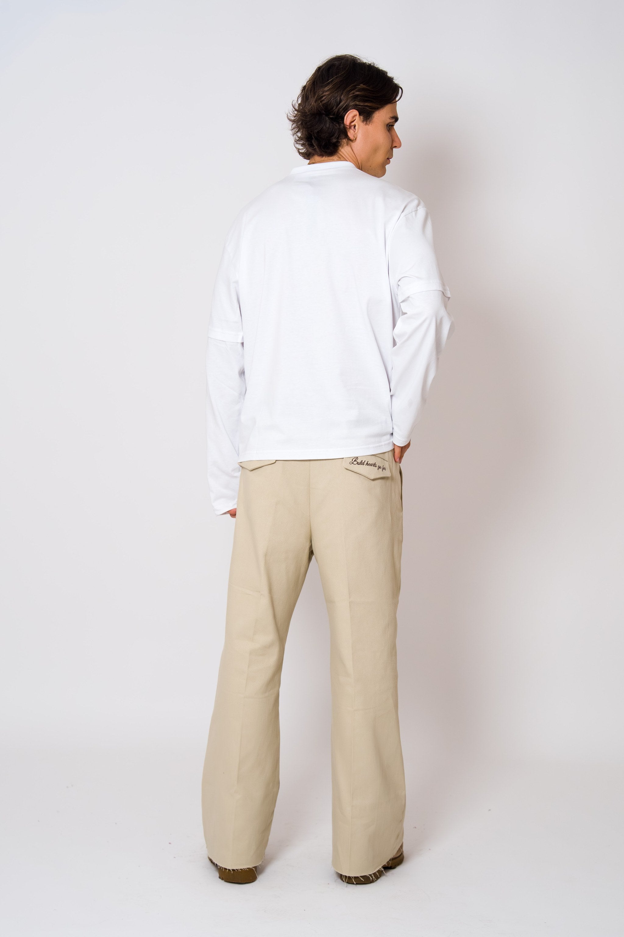 BABA Denim Bold Hearts - Beige
