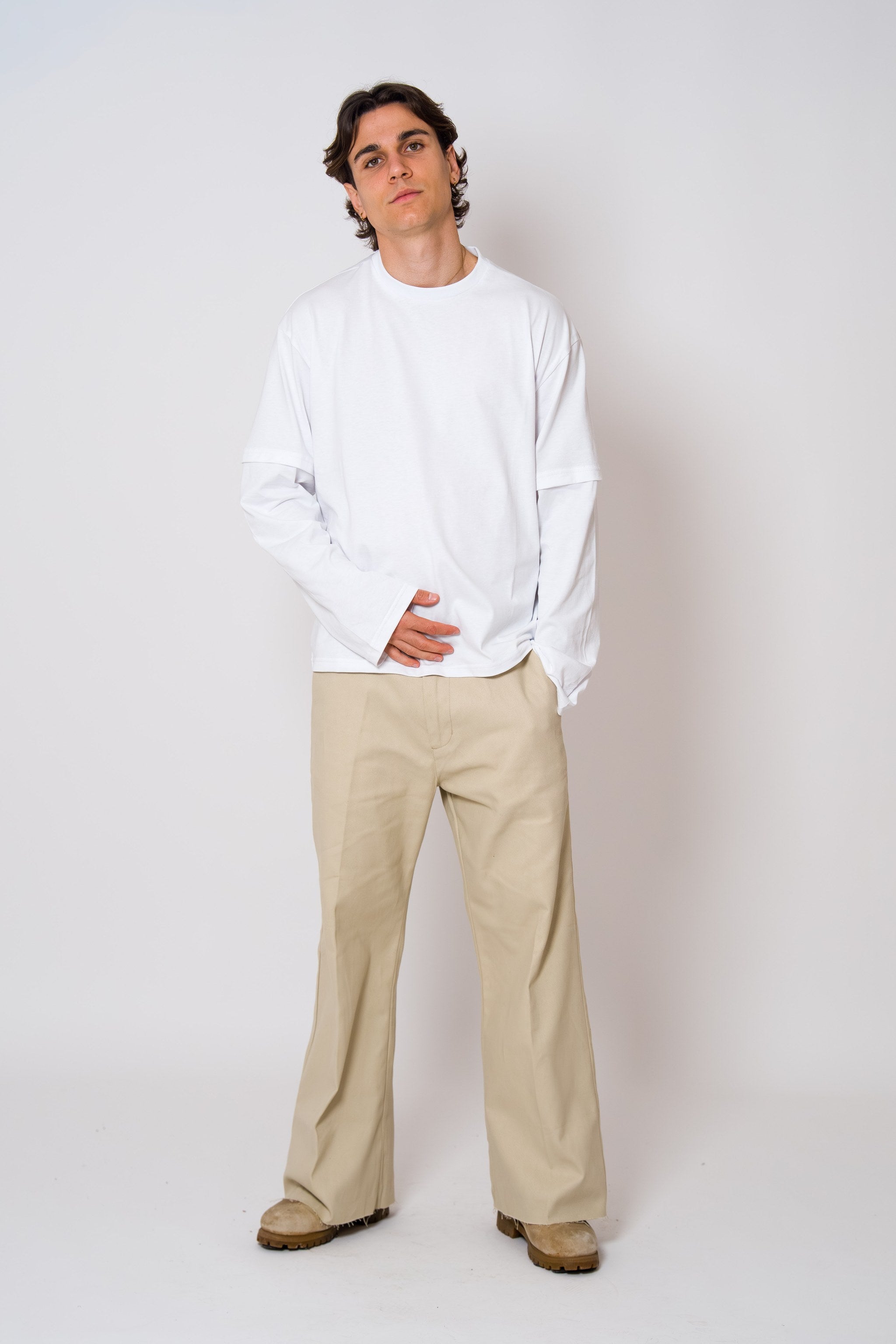 BABA Denim Bold Hearts - Beige