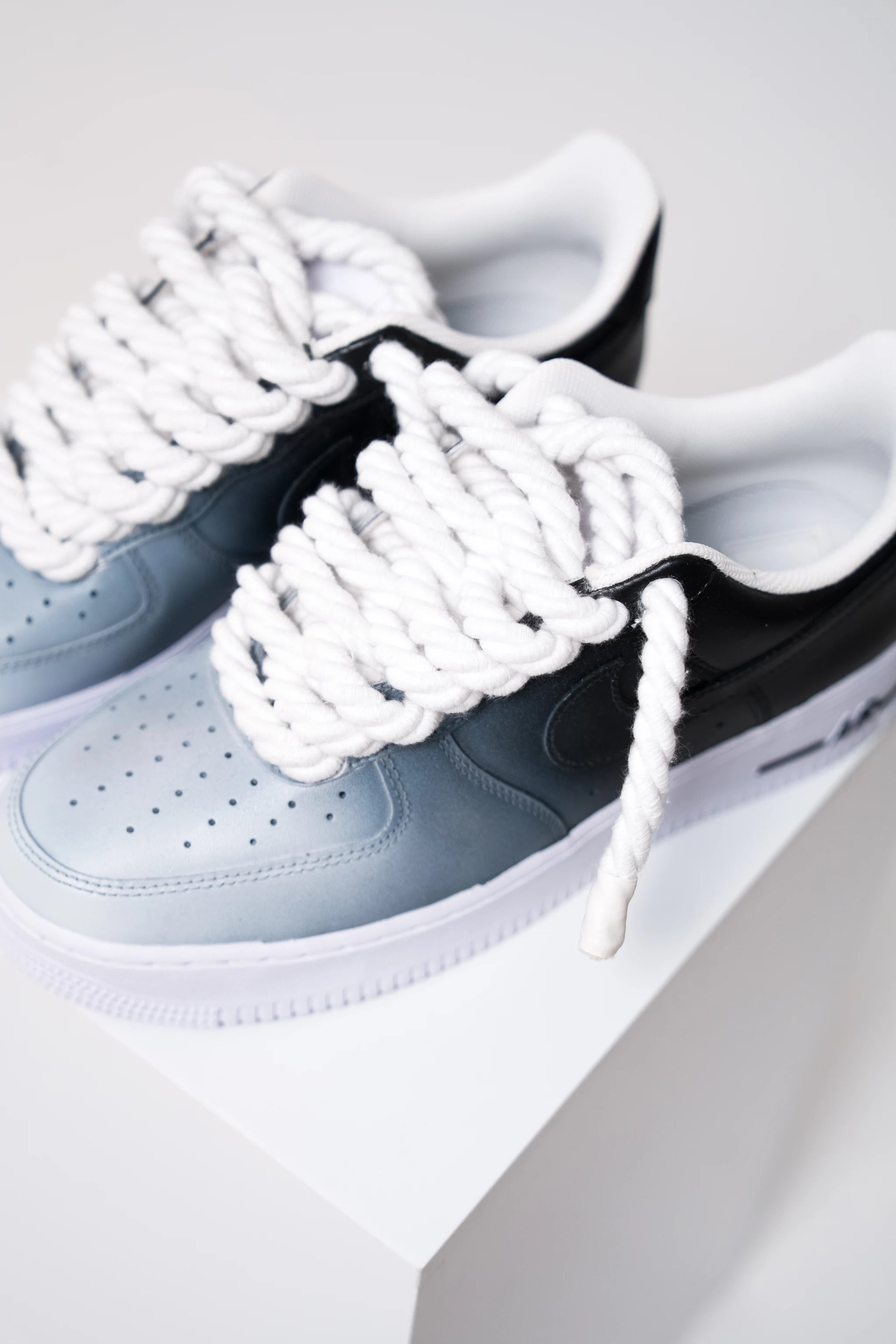 Nike Air Force 1 Nuance Black "Rope Laces White"