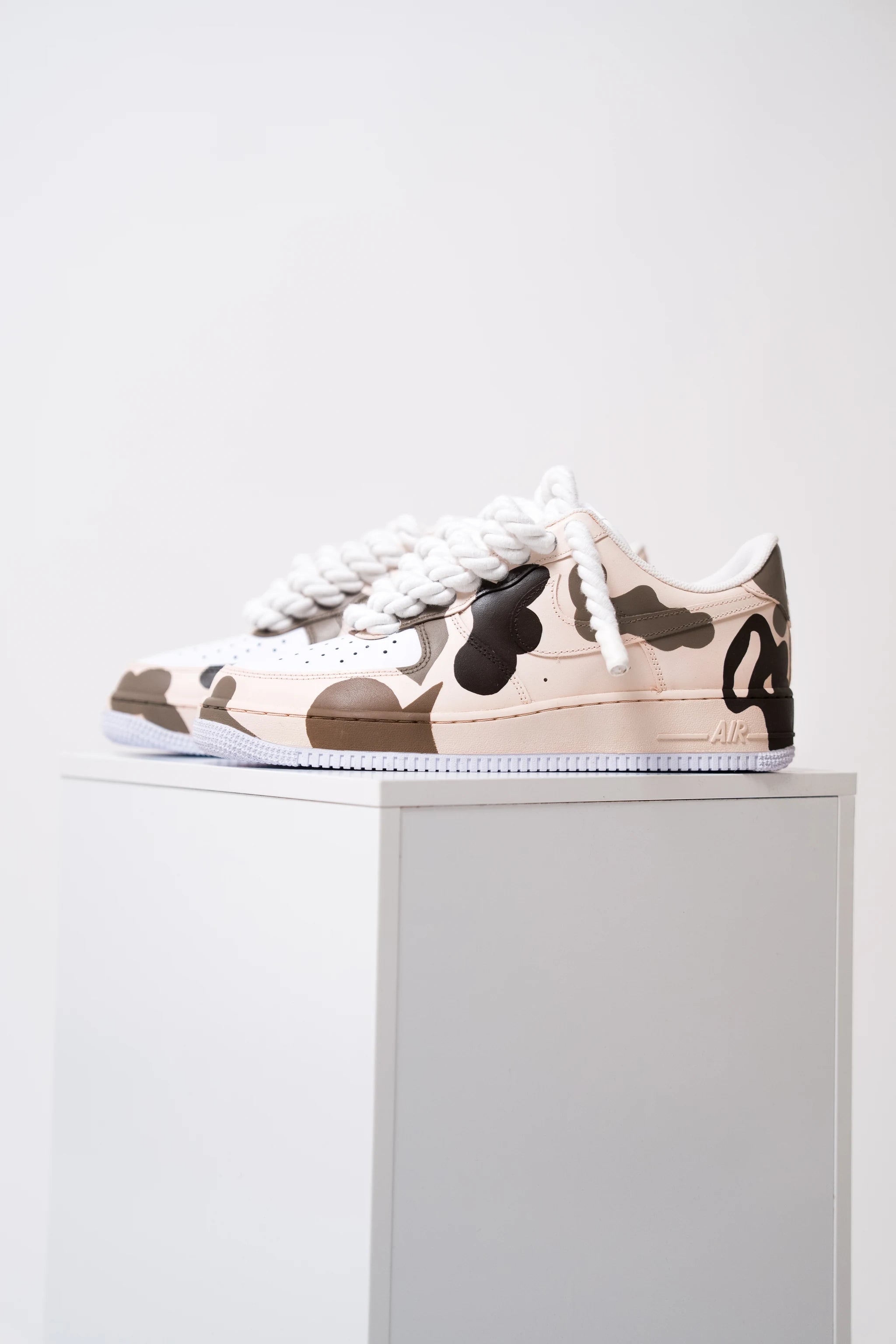 Nike Air Force 1 Camo Cream "Rope Laces White"