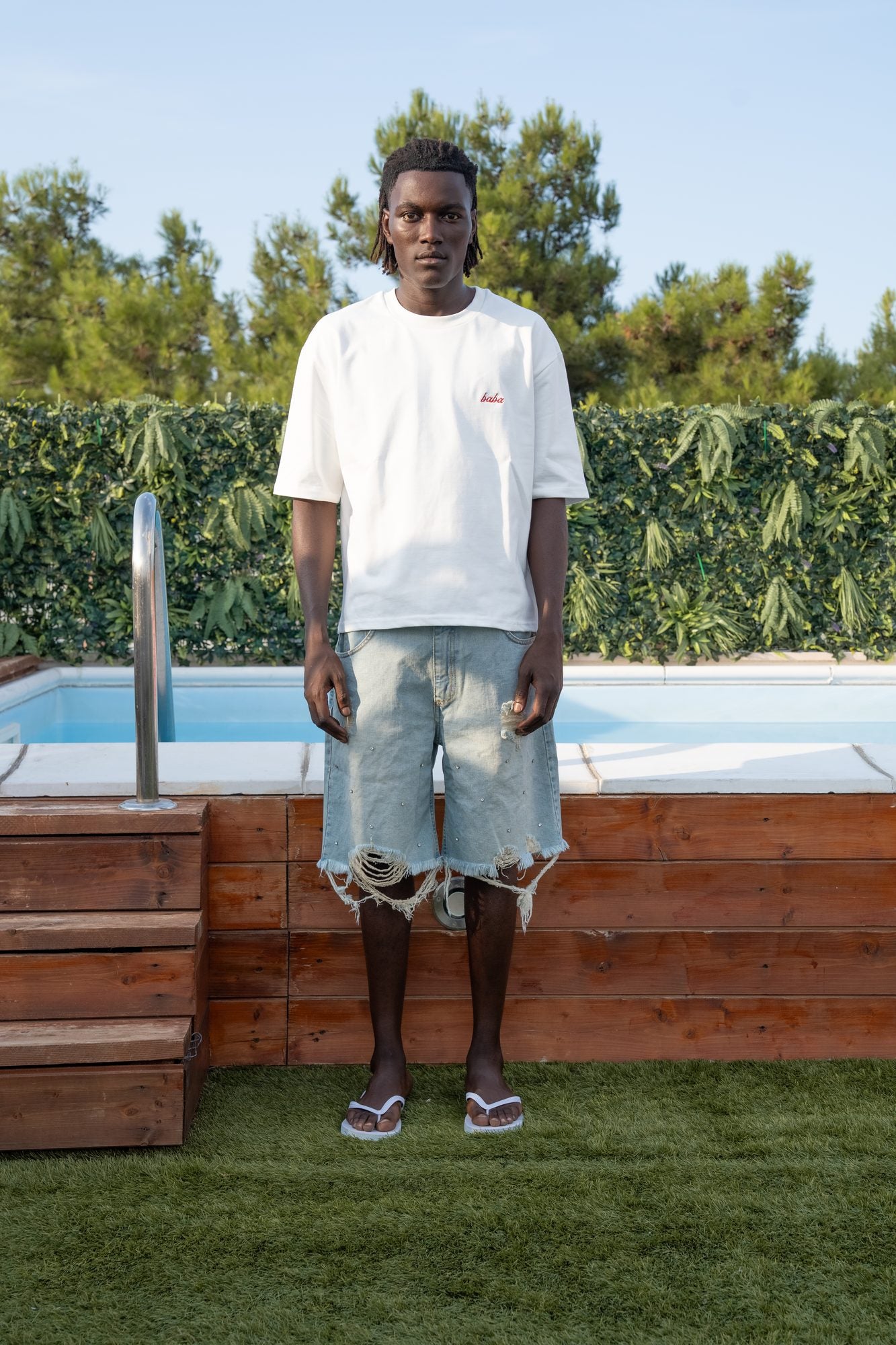 BABA T-Shirt Logo - White