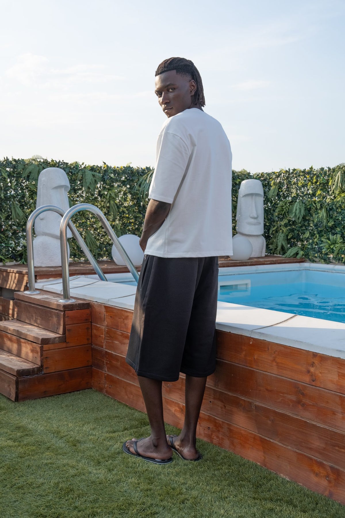 BABA Cotton Shorts - Black