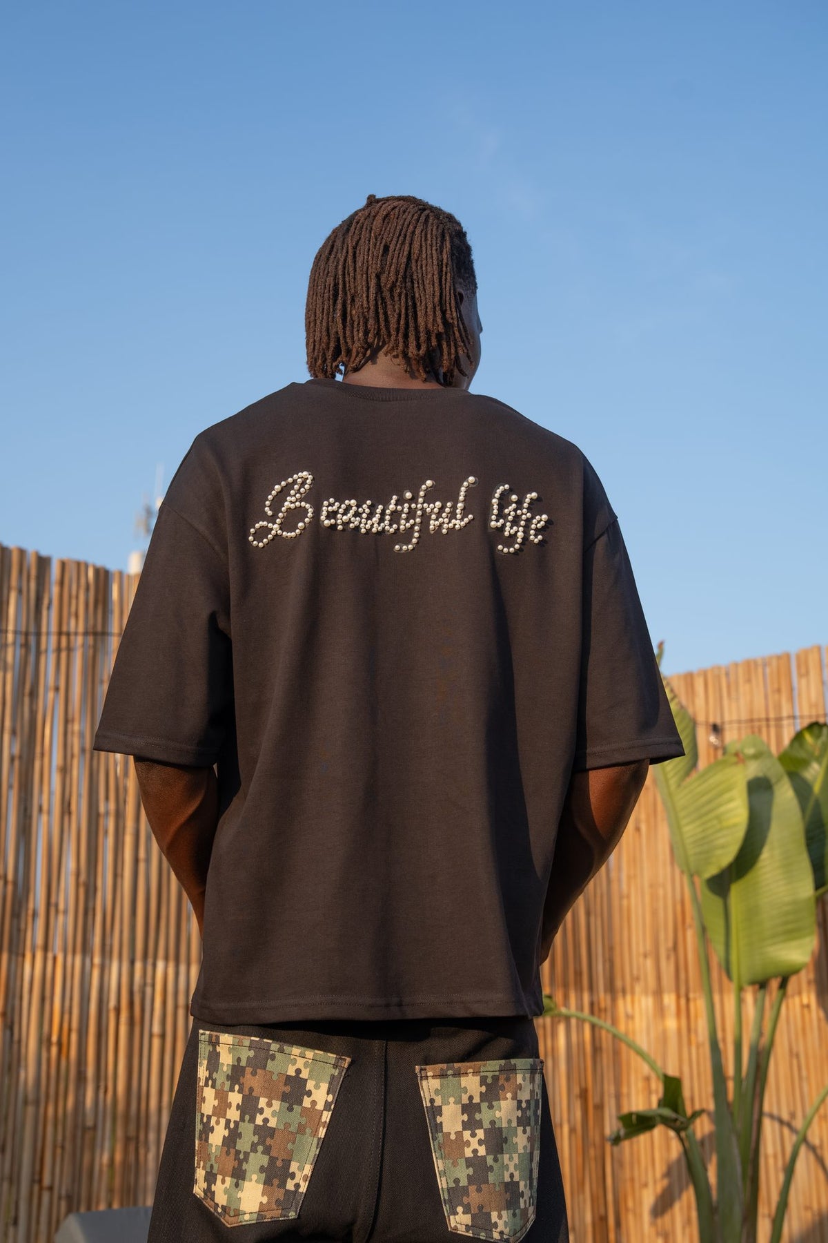 BABA Pearls T-Shirt- Black