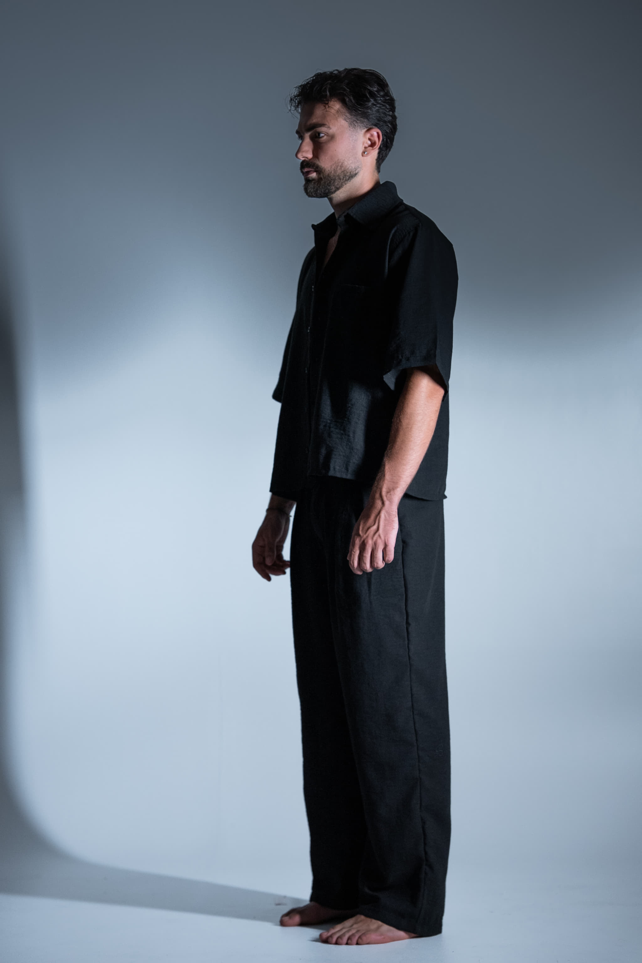 BABA Matching Set Misto Lino - Black