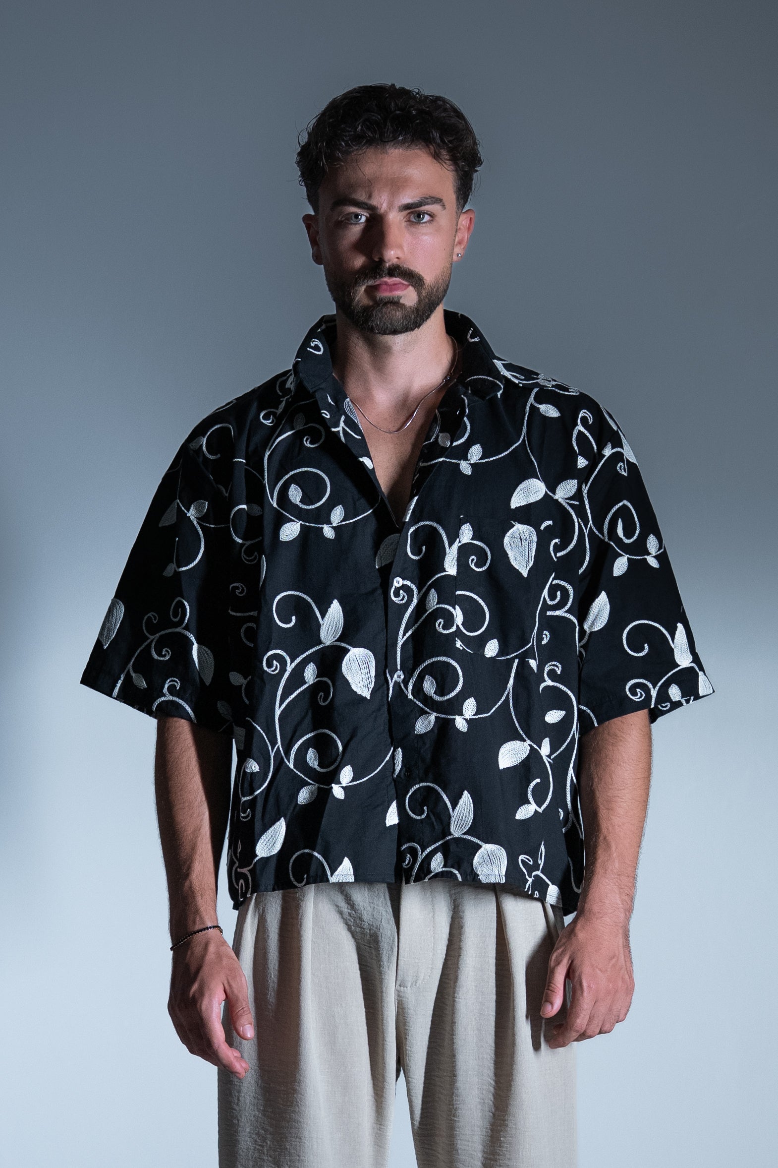 BABA Floral Shirt - Black