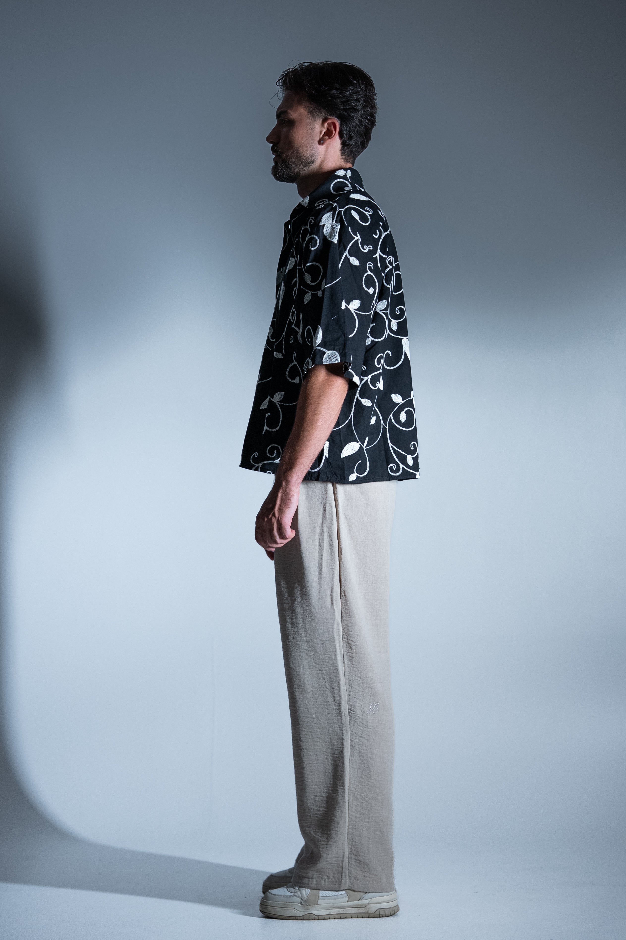 BABA Floral Shirt - Black