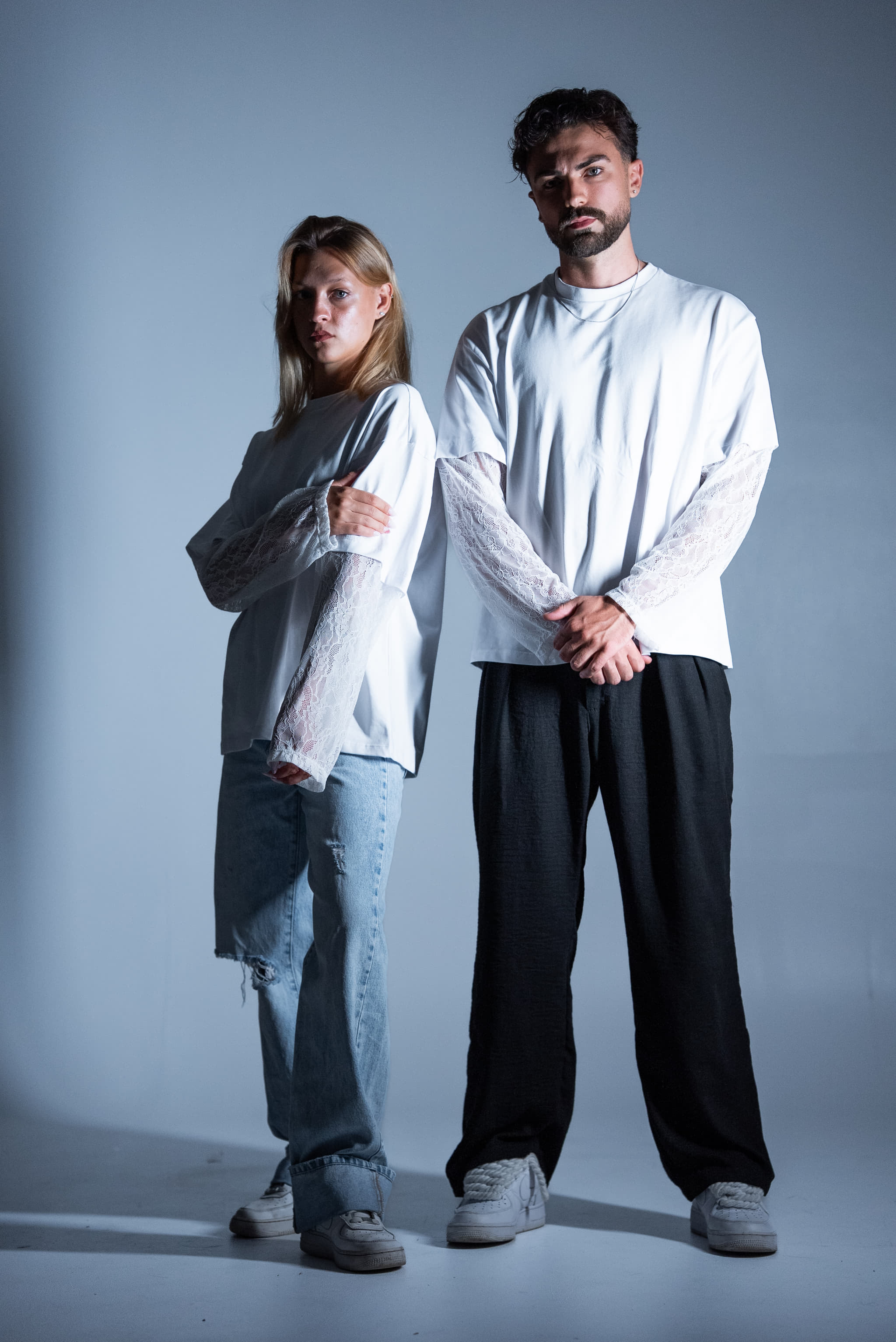 BABA Longsleeve Lace - White