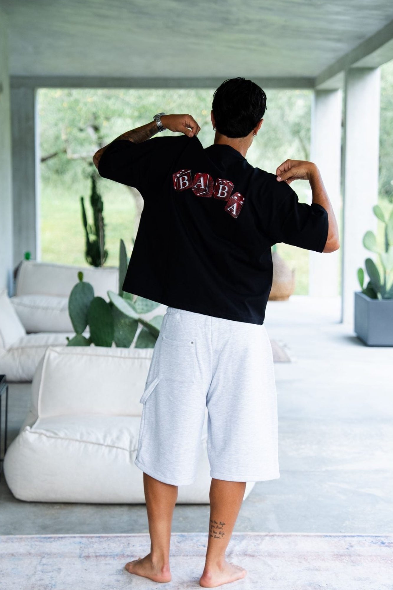 BABA T-Shirt Red Dices - Black
