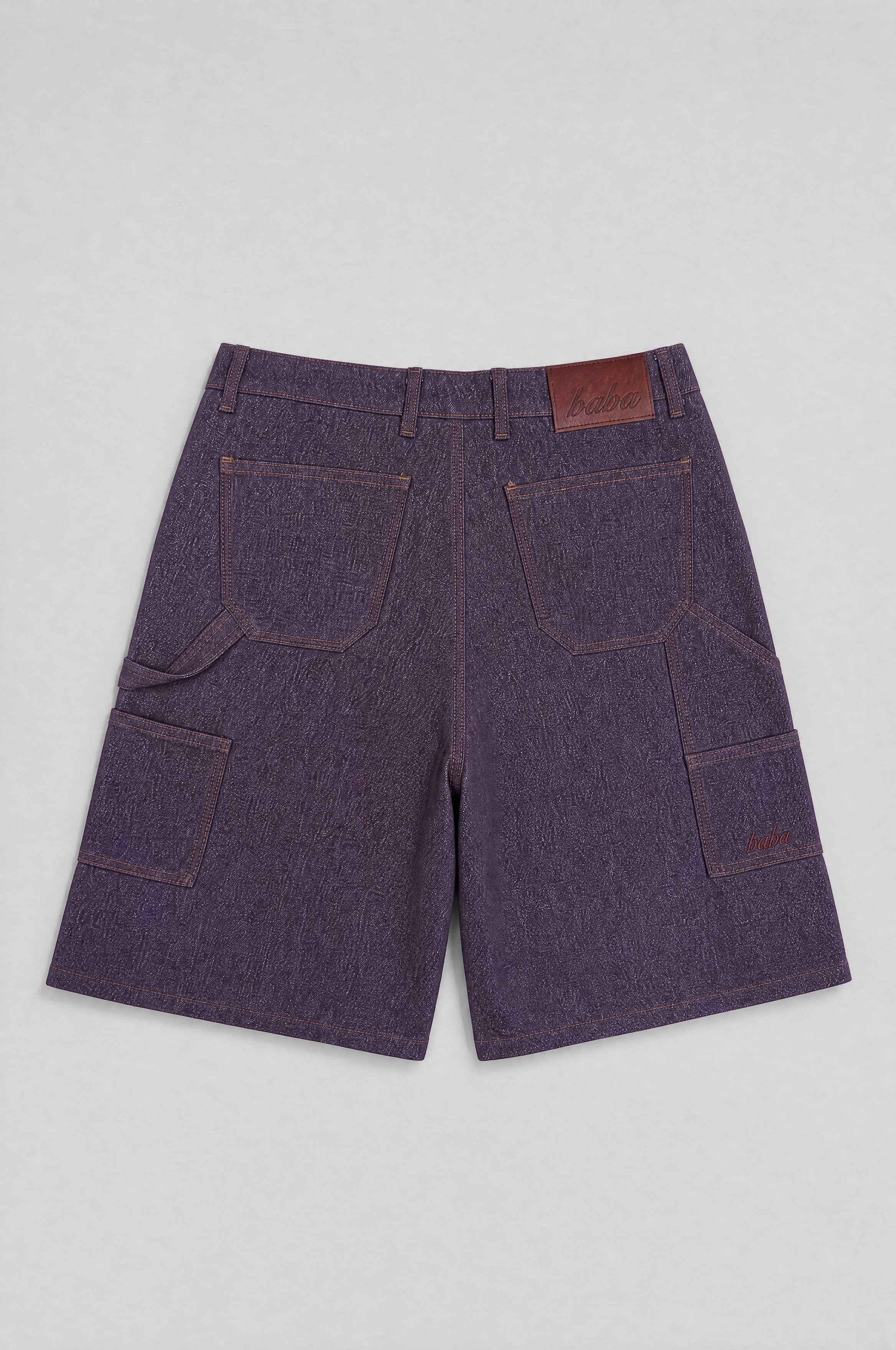 BABA Carpenter Denim Short - Bordeaux