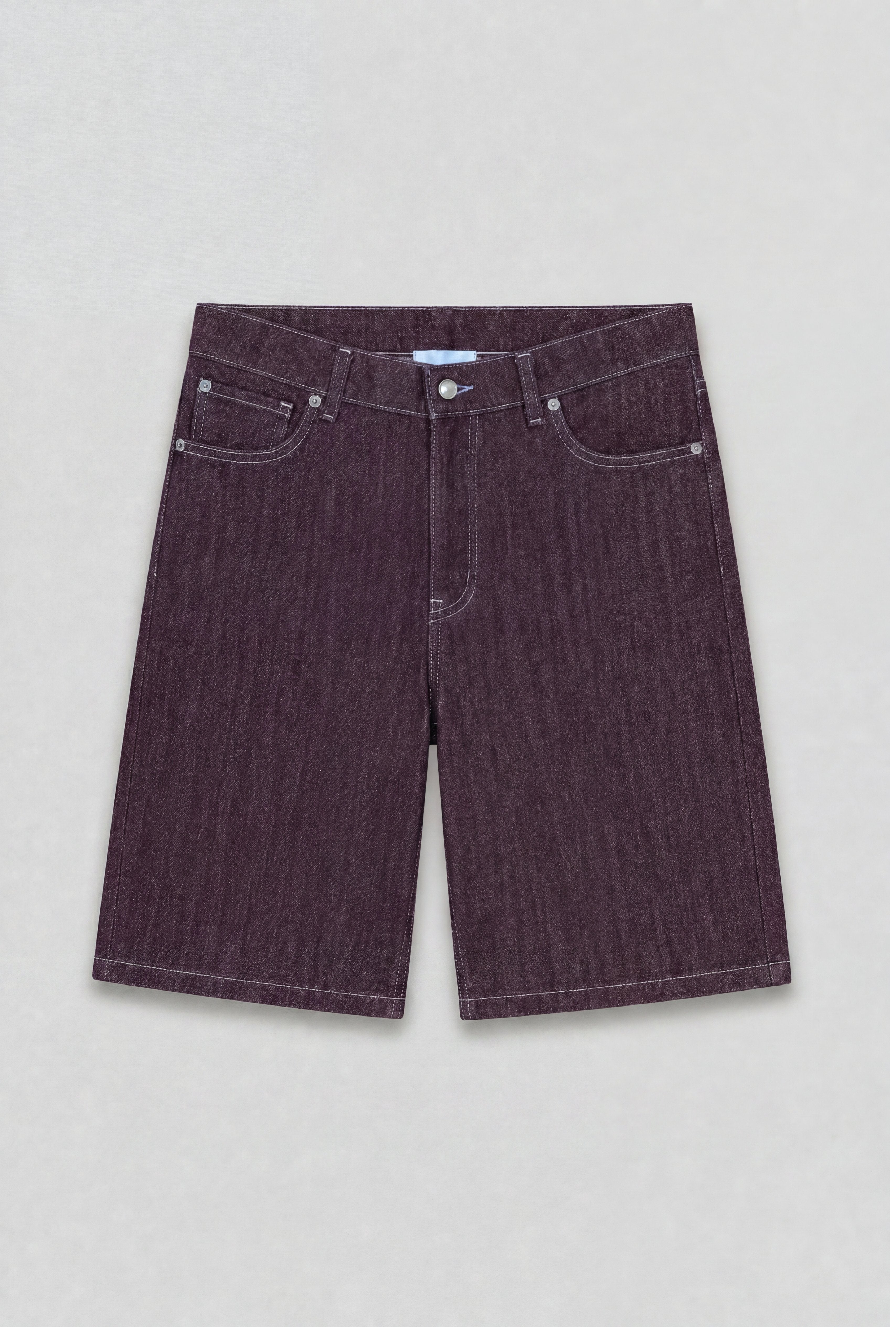 BABA Denim Shorts - Bordeaux