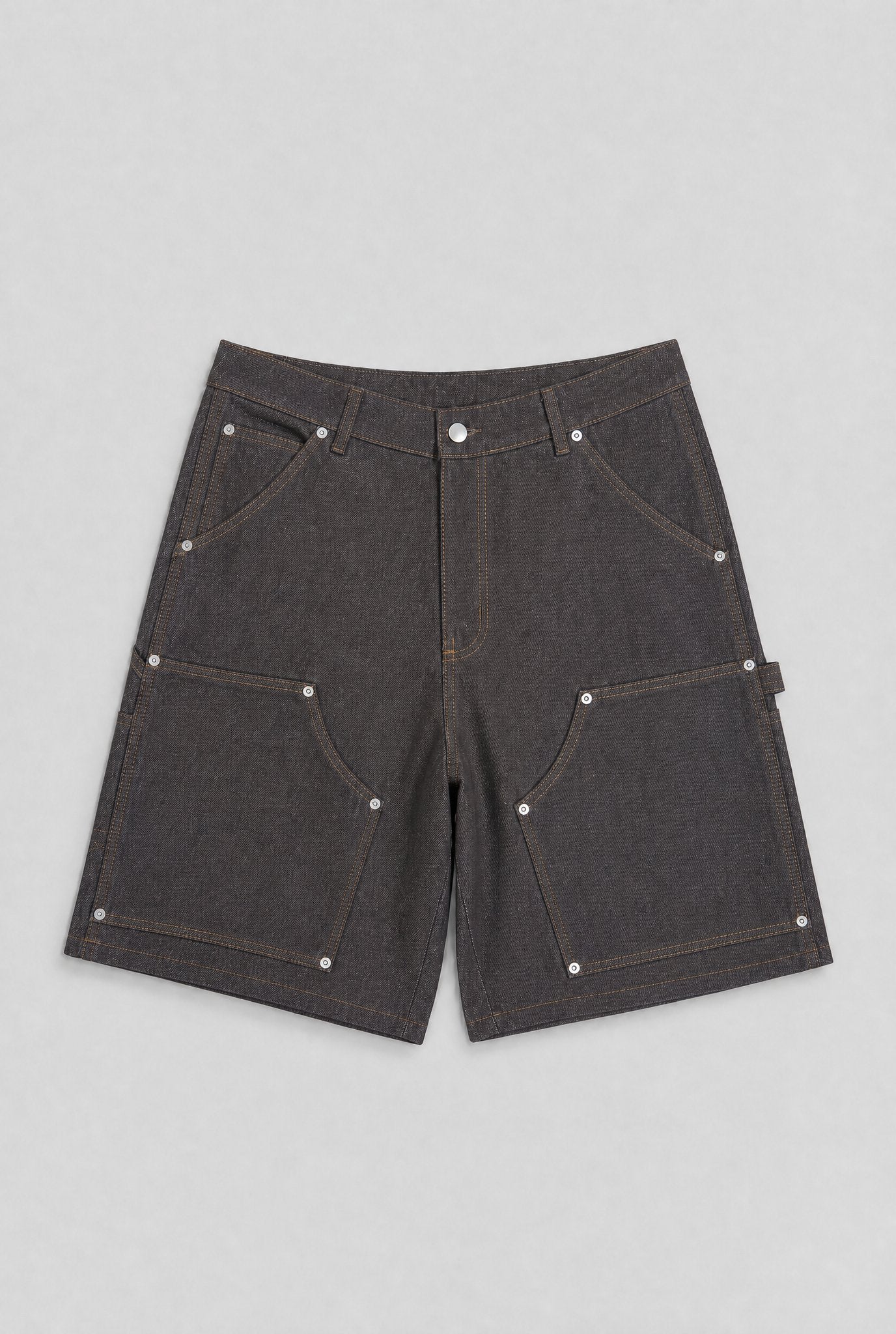 BABA Carpenter Denim Short - Brown