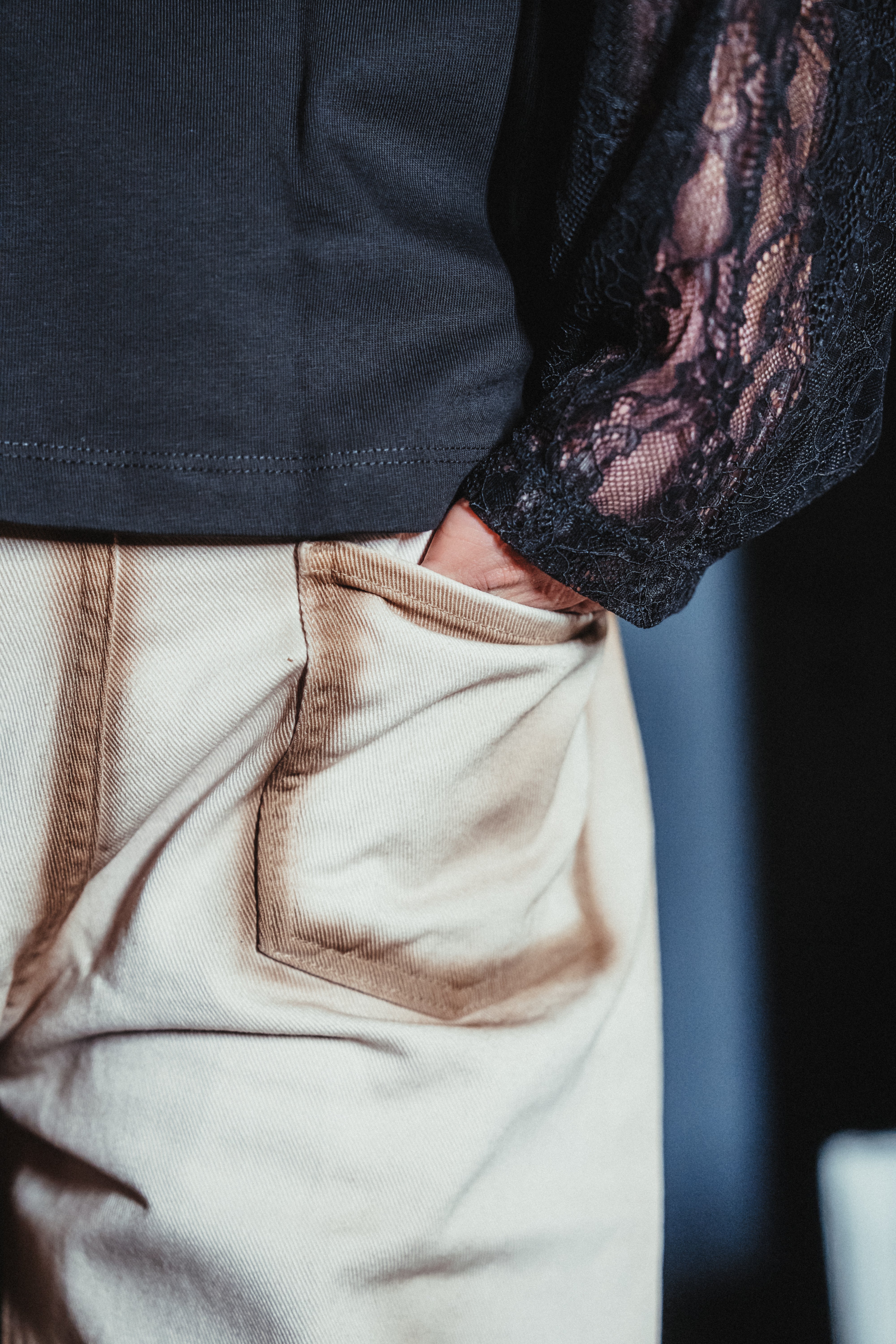 BABA Denim Sand Lines - Beige