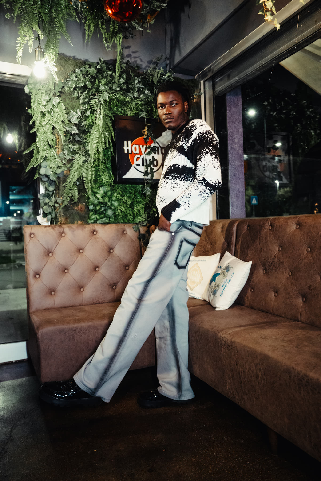 BABA Denim Stone Lines - Grey