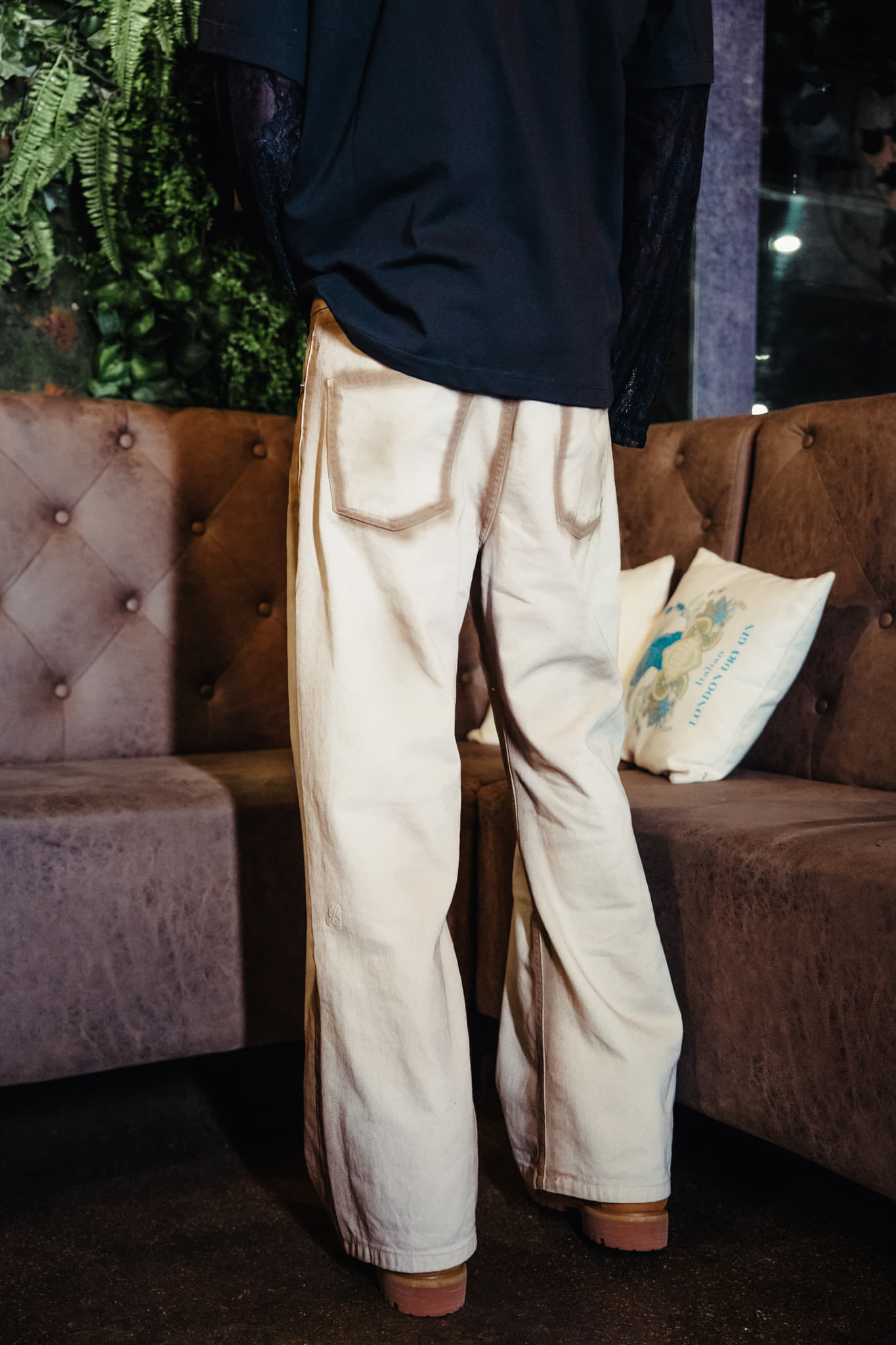 BABA Denim Sand Lines - Beige