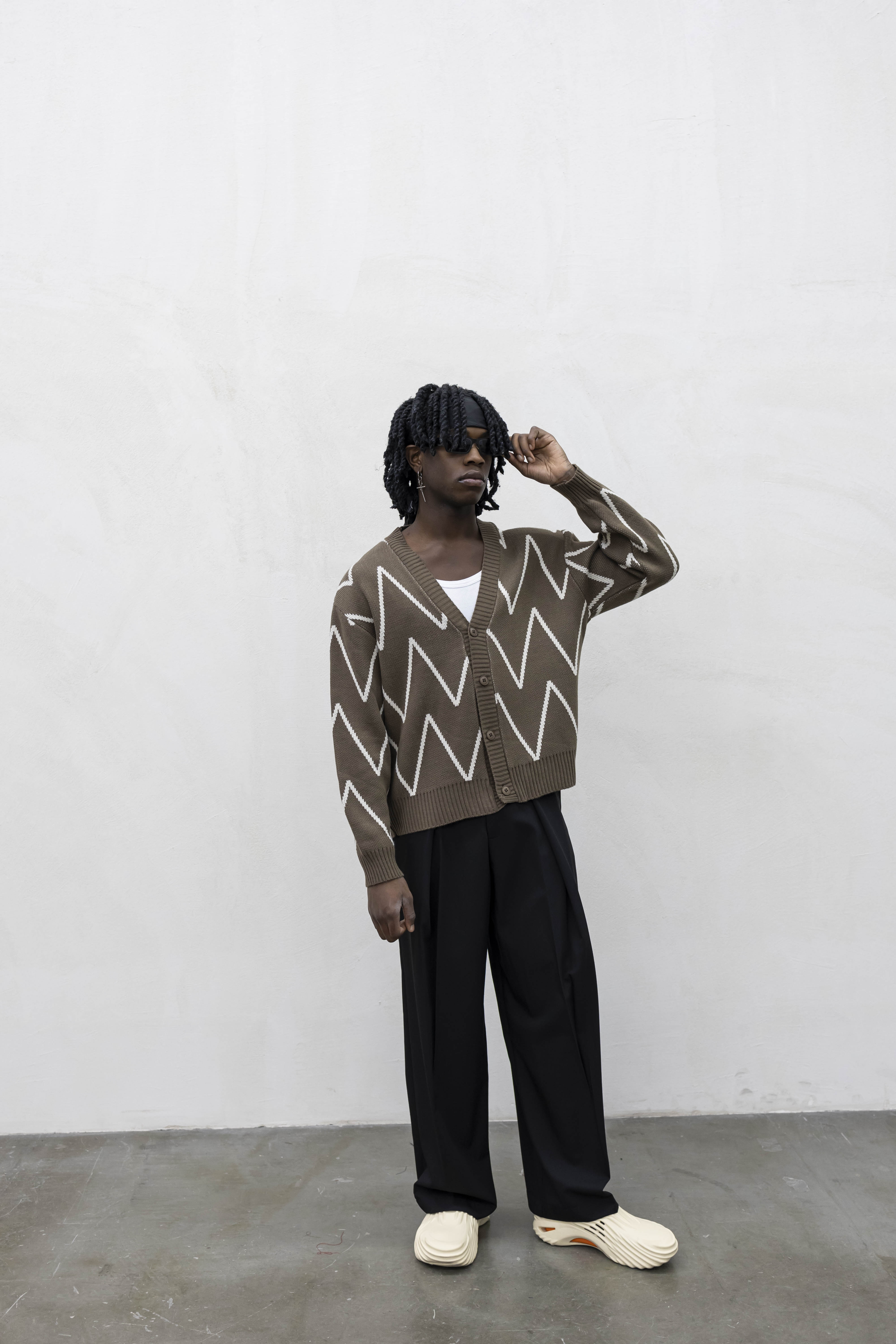Cardigan Military Green