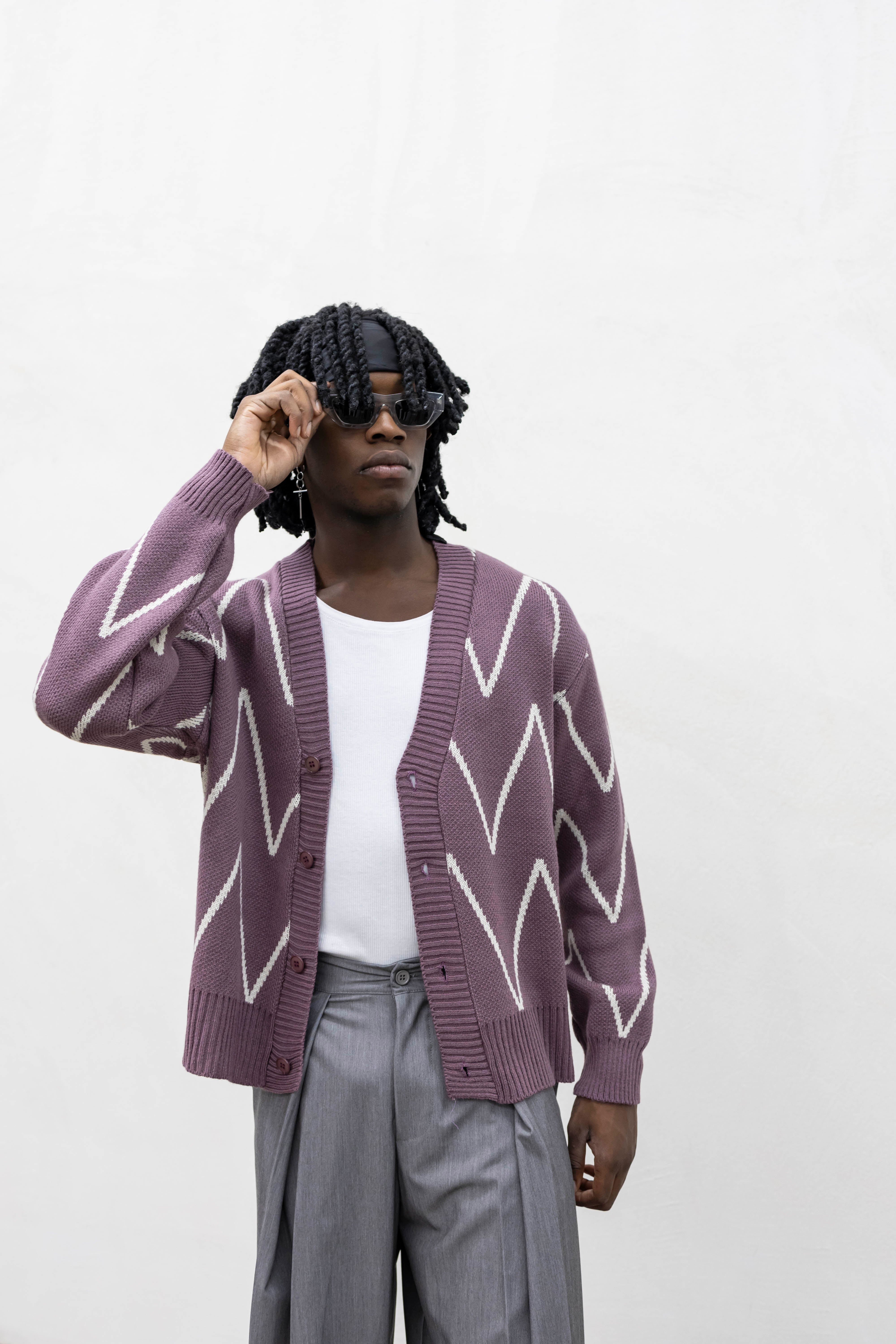 Cardigan Purple