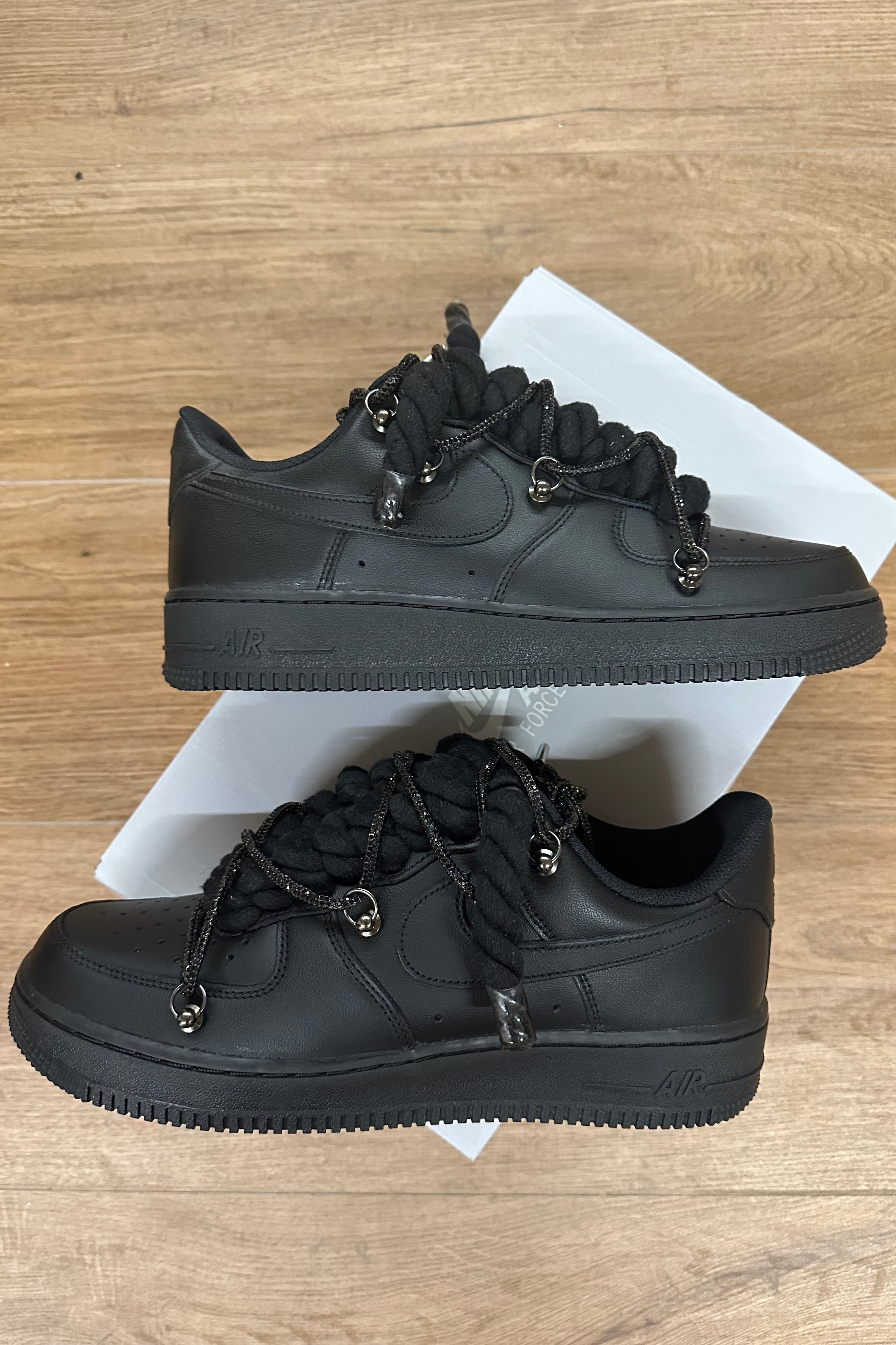 Nike Air Force 1 Black "Rope Laces Black"