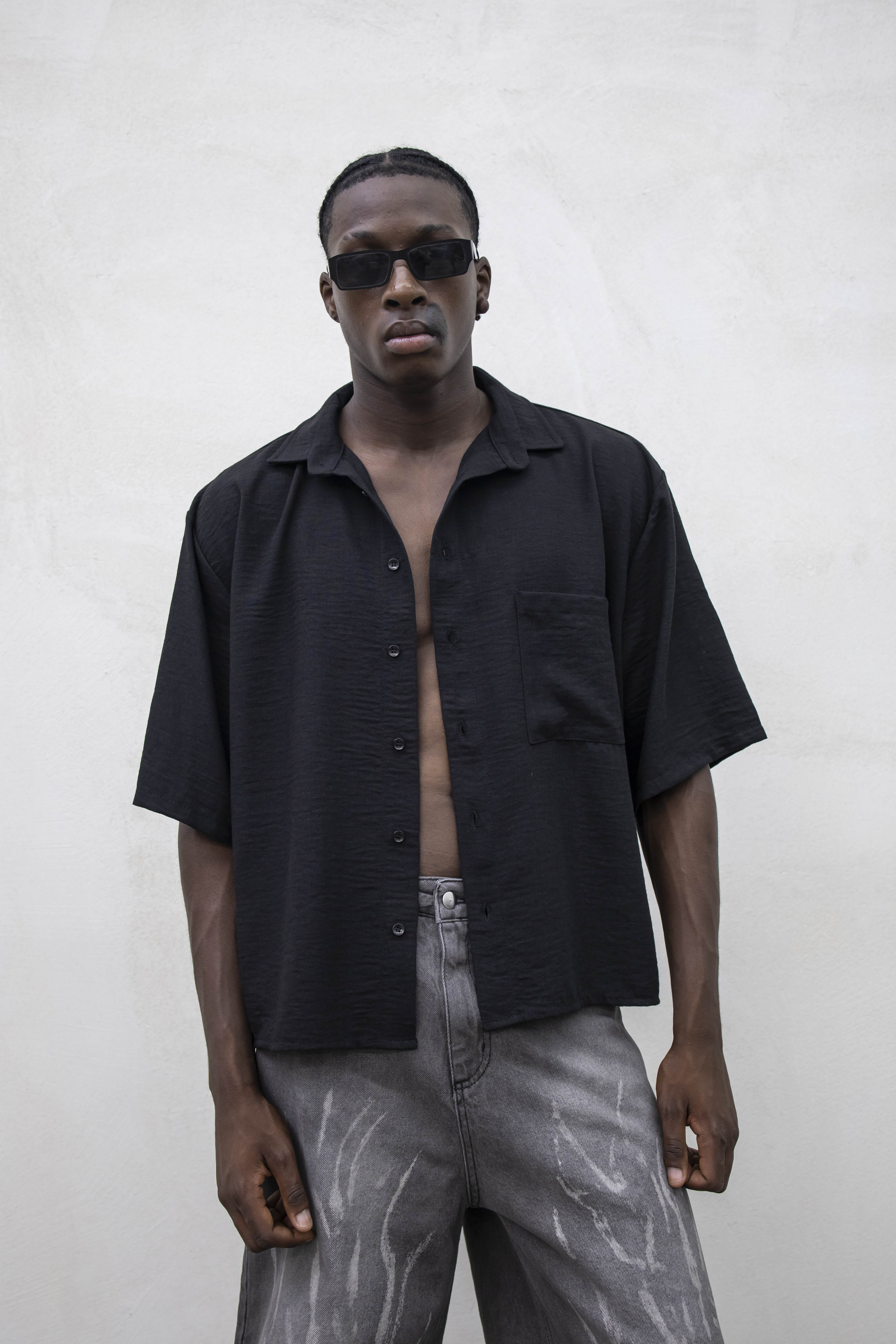 Camicia Crop - Black