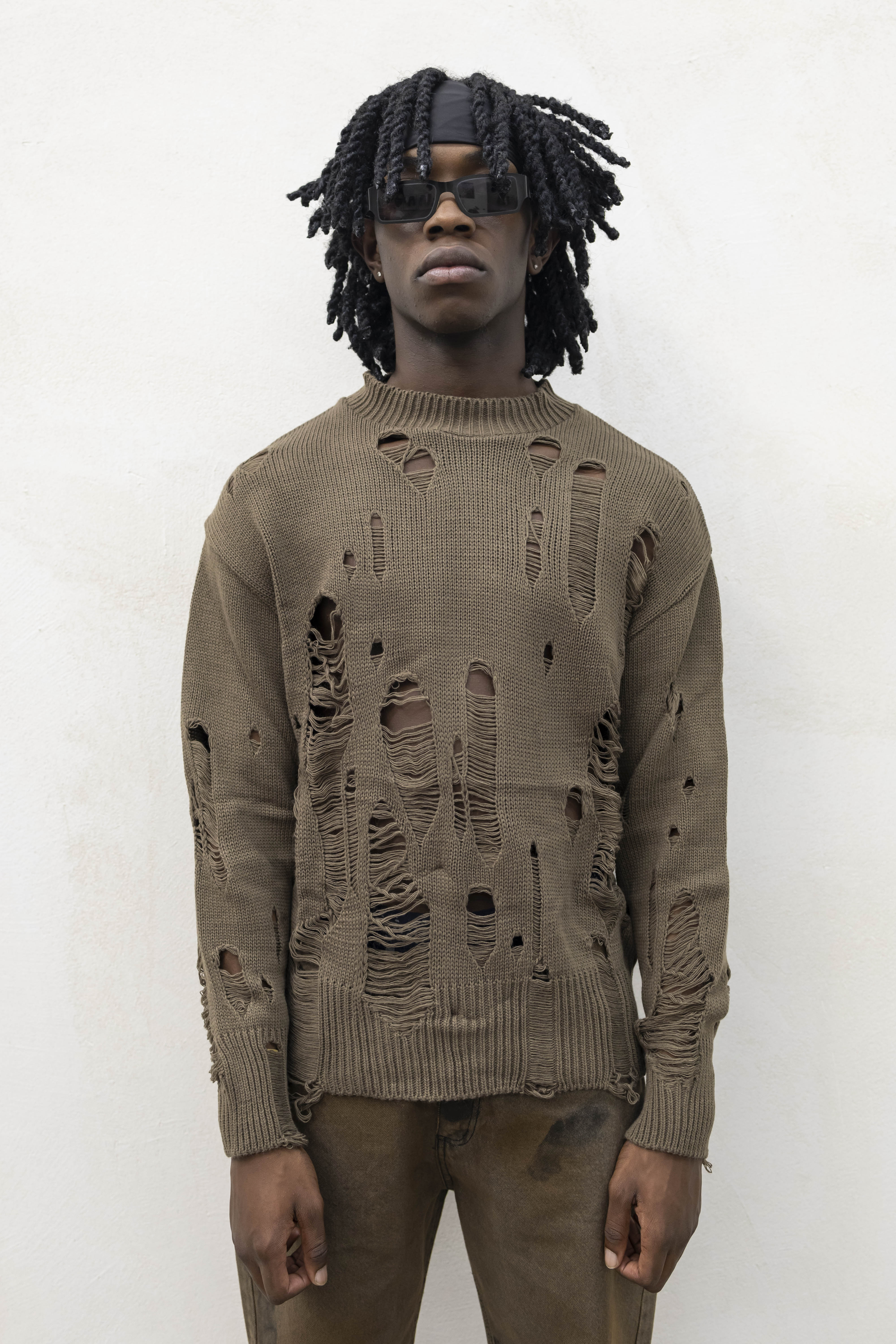 Maglia Abrasioni Girocollo Brown