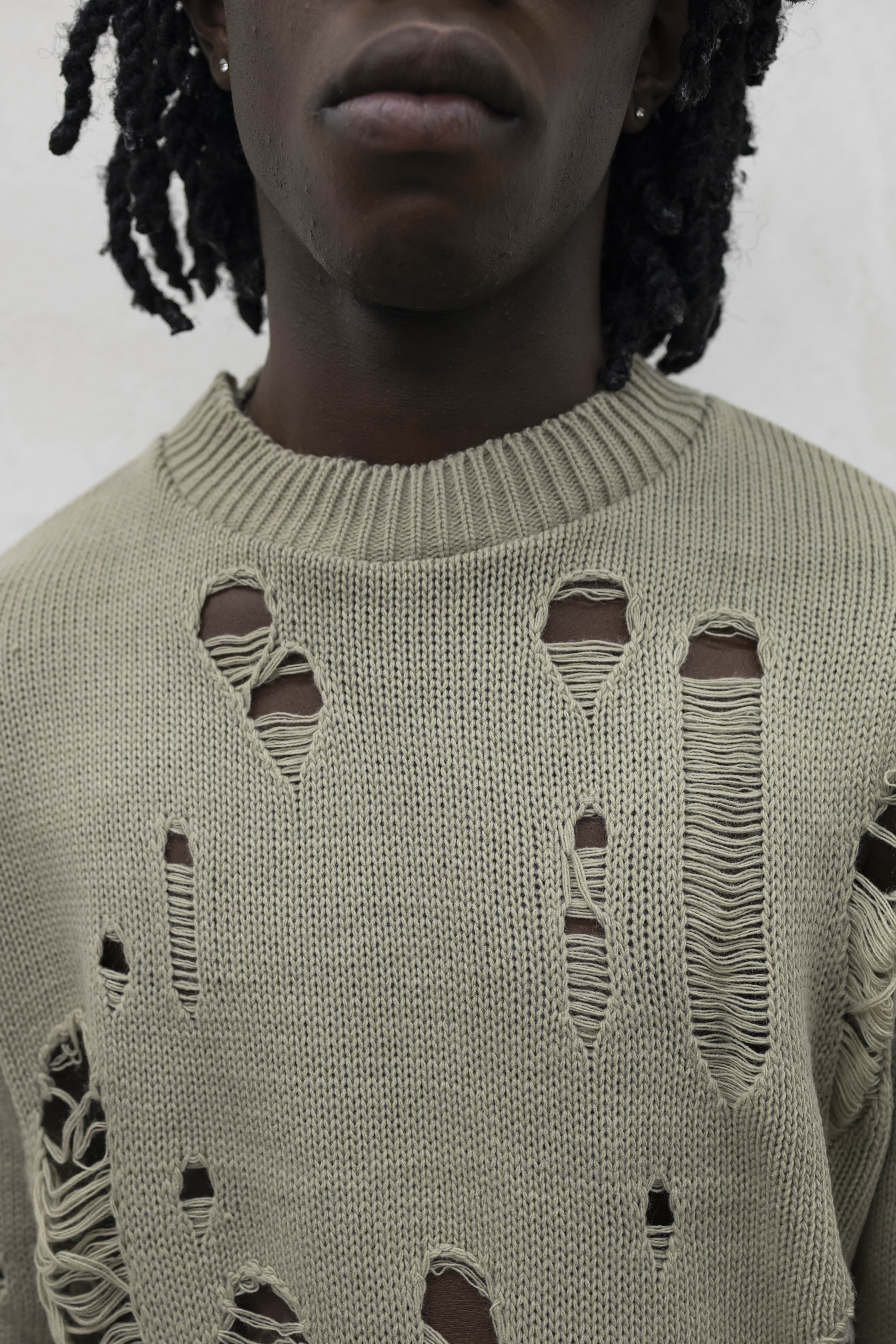 Maglia Abrasioni Girocollo Beige