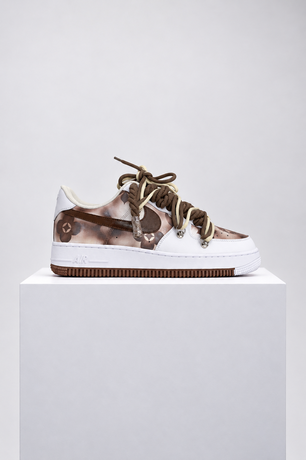 Nike Air Force 1 Flowers Brown "Rope Laces Brown"