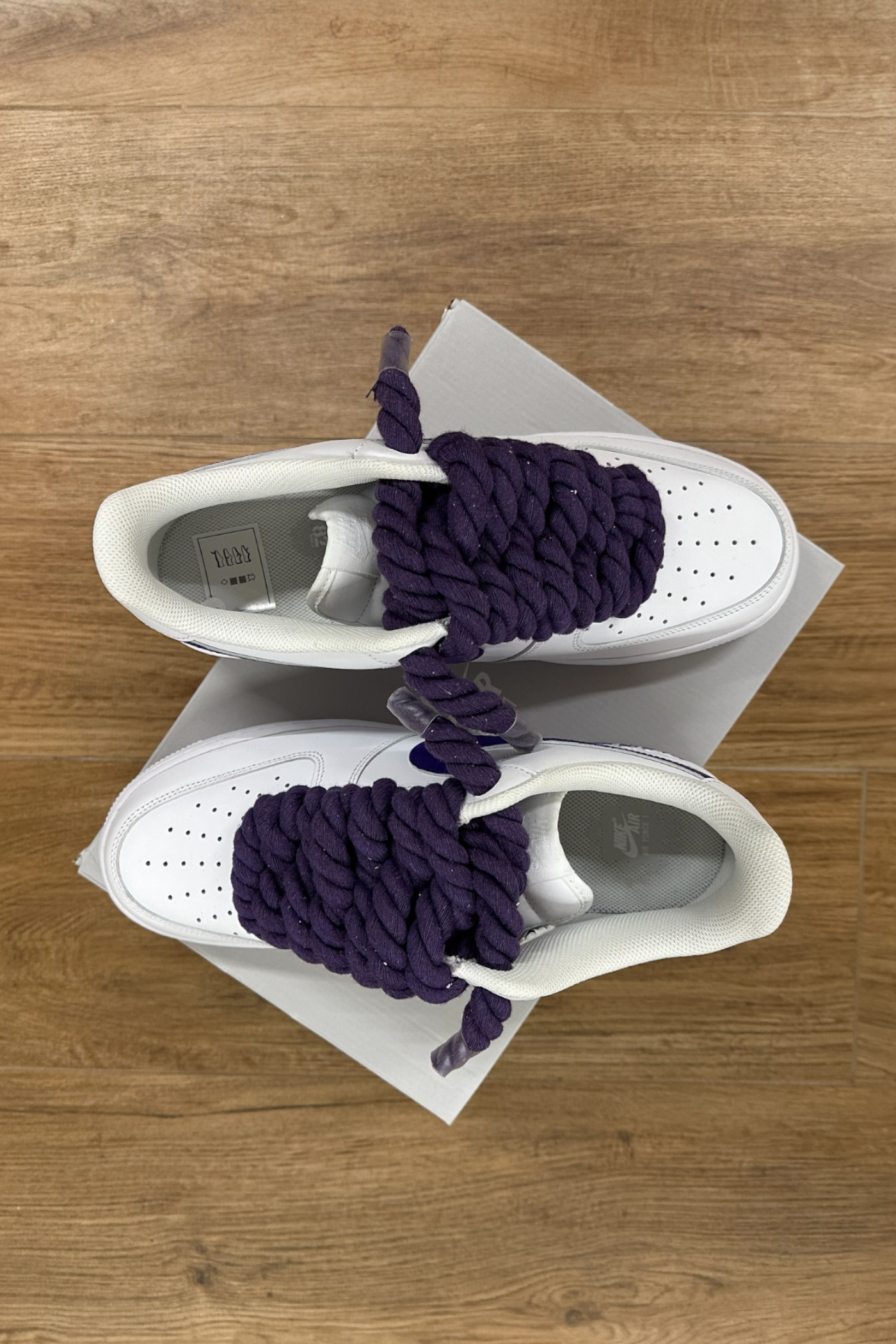 NIKE AIR FORCE 1 “ROPE LACES” PURPLE GRAPES - Baba Store