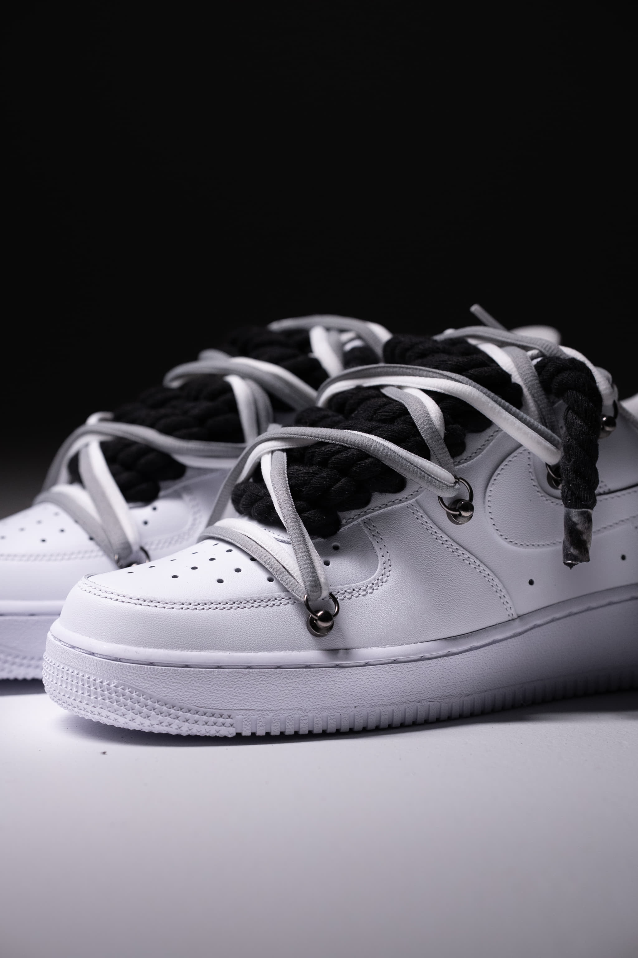 Nike Air Force 1 "Rope Laces Black" Double Goal 