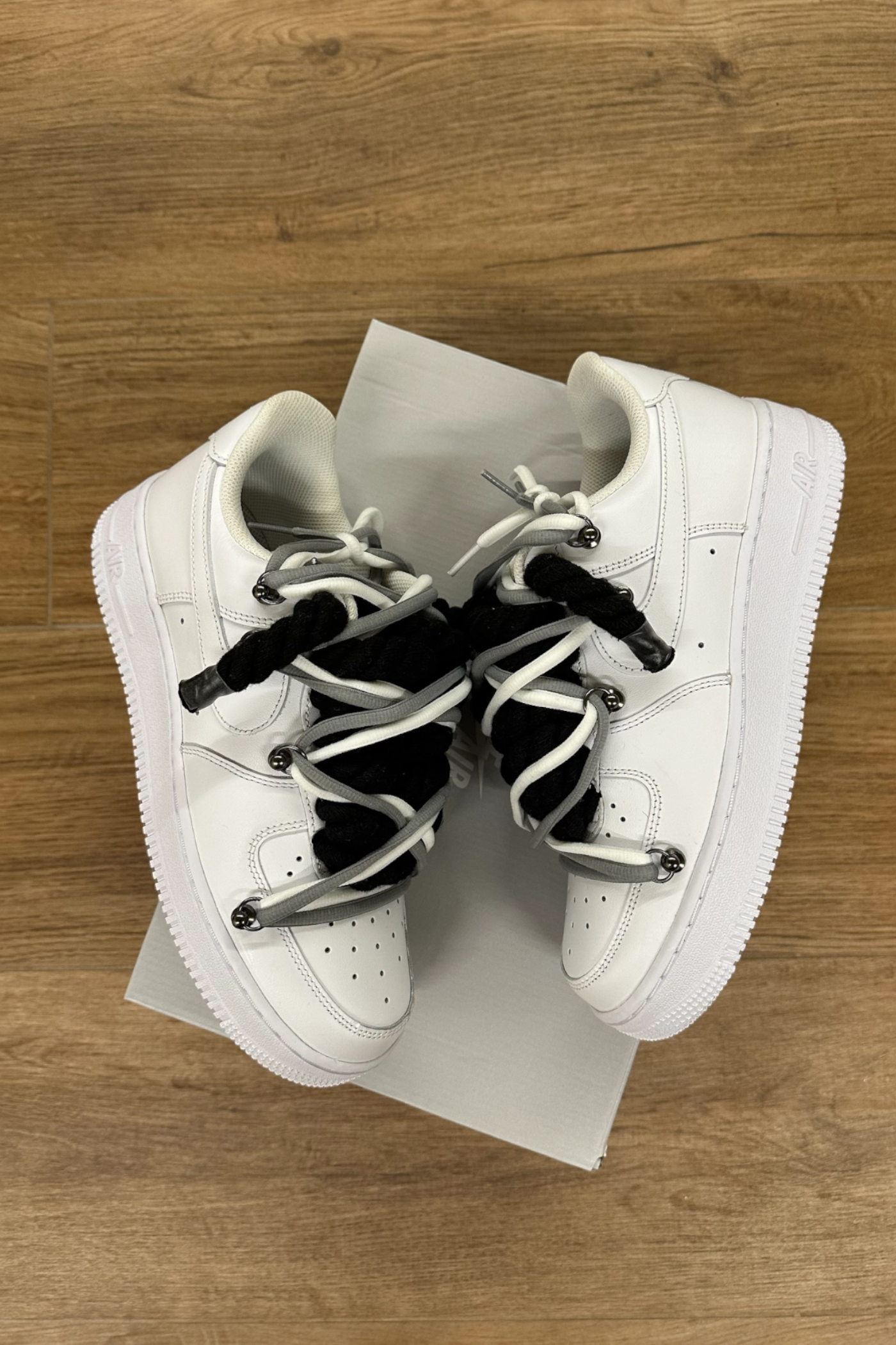 NIKE AIR FORCE 1 “ROPE LACES” DOUBLE GOL - Baba Store