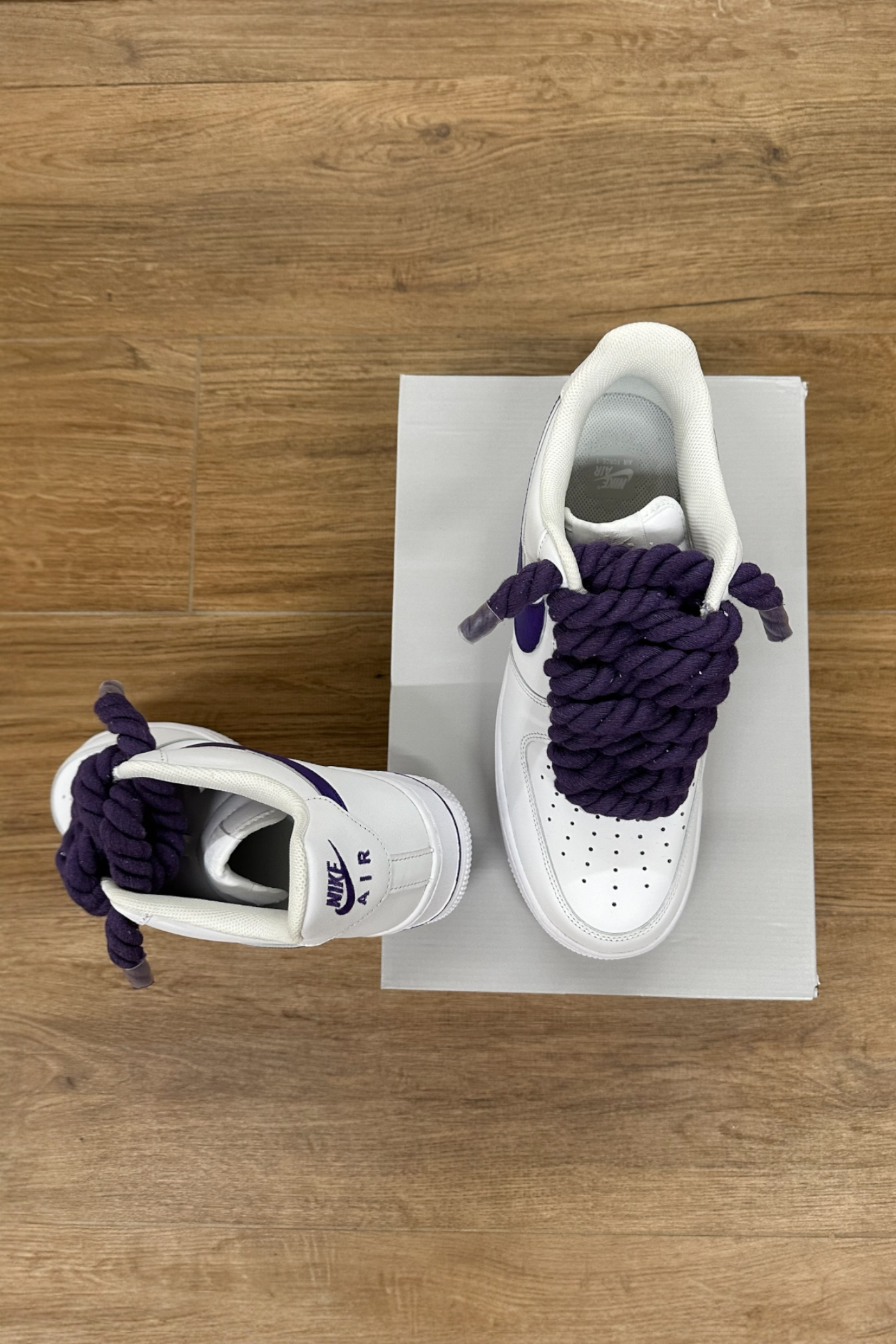 NIKE AIR FORCE 1 “ROPE LACES” PURPLE GRAPES - Baba Store